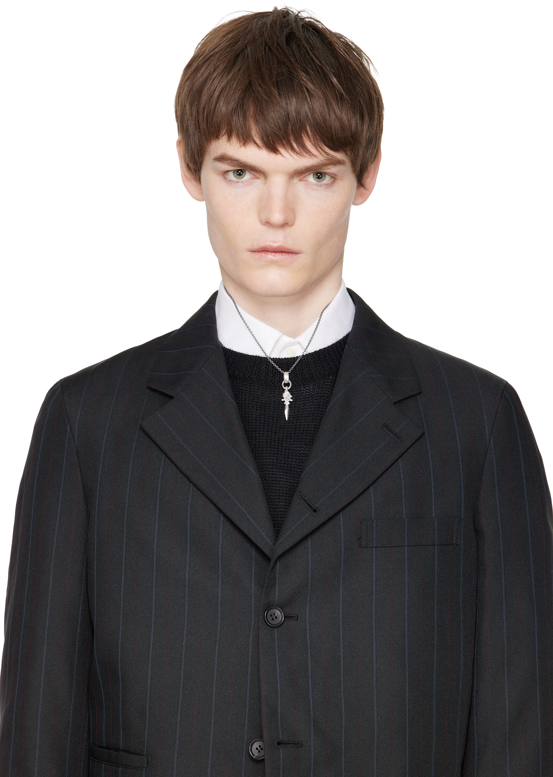 YOHJI YAMAMOTO: Wolf Dagger Pendant Necklace | SSENSE Canada YOHJI YAMAMOTO: Wolf Dagger Pendant Necklace | SSENSE Canada