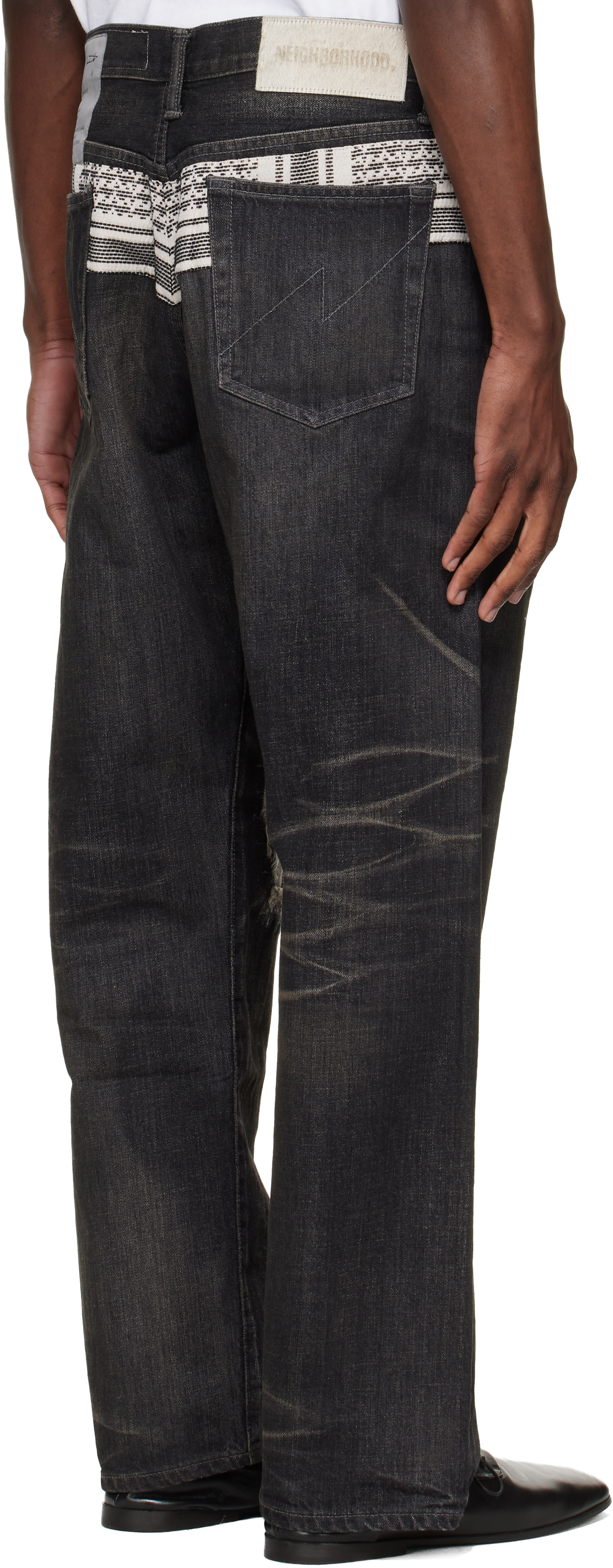 YOHJI YAMAMOTO: ブラック Neighborhoodエディション Savage Denim DP
