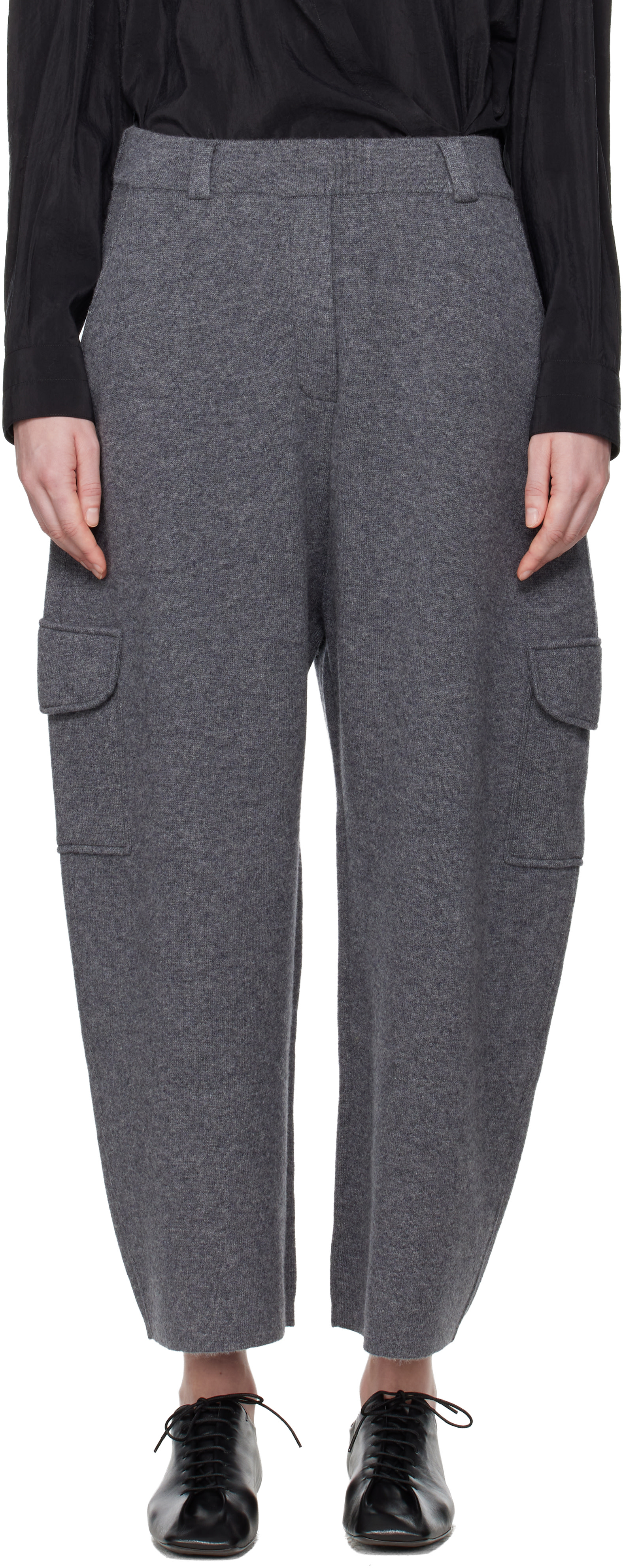 LISA YANG: Gray Azaria Lounge Pants | SSENSE Switzerland