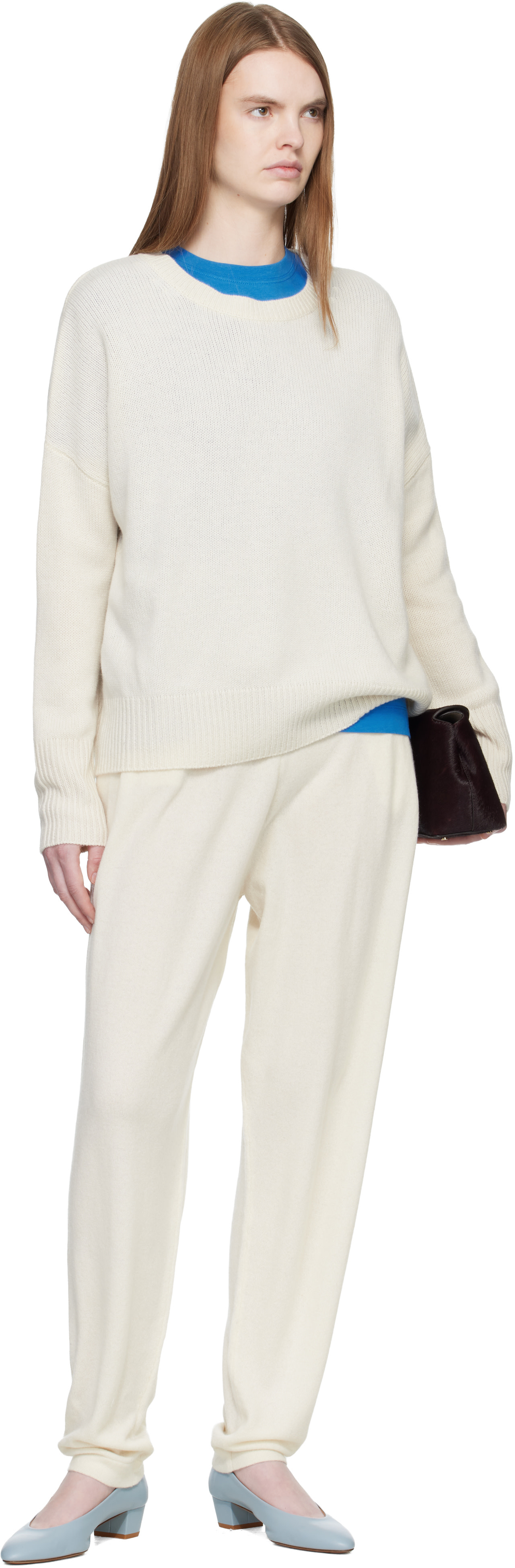 LISA YANG - Pull 'The Mila' blanc cassé