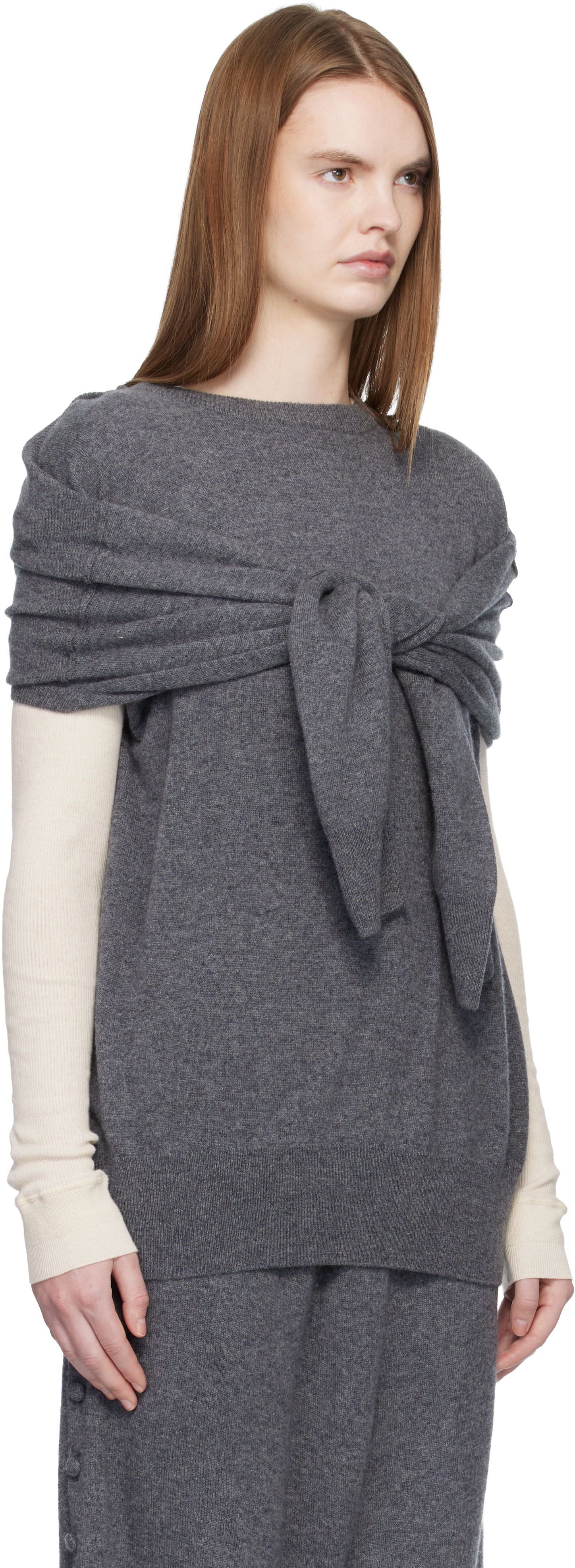 LISA YANG - Pull 'The Othelia' gris