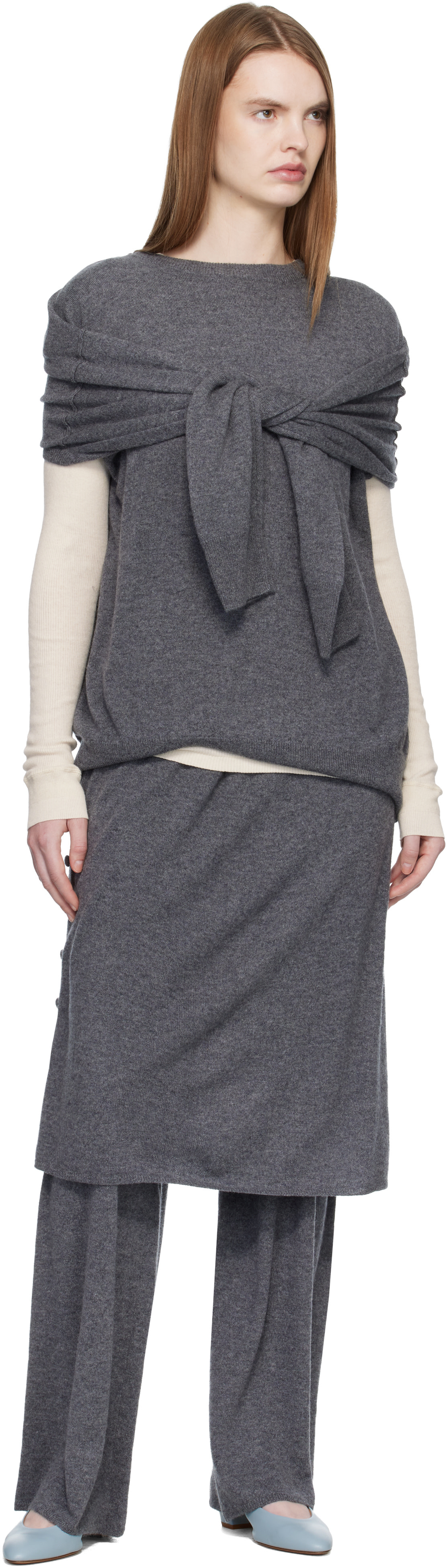 LISA YANG - Pull 'The Othelia' gris