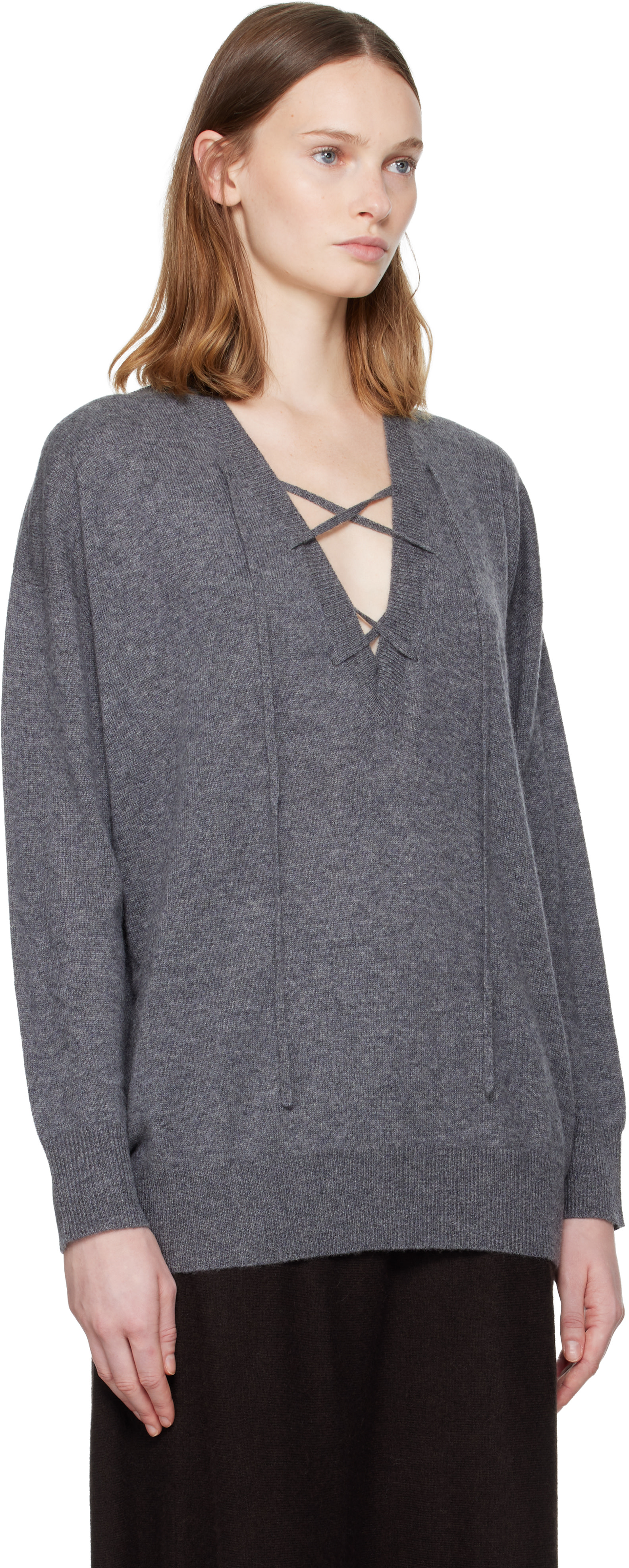 LISA YANG - Pull Erna gris