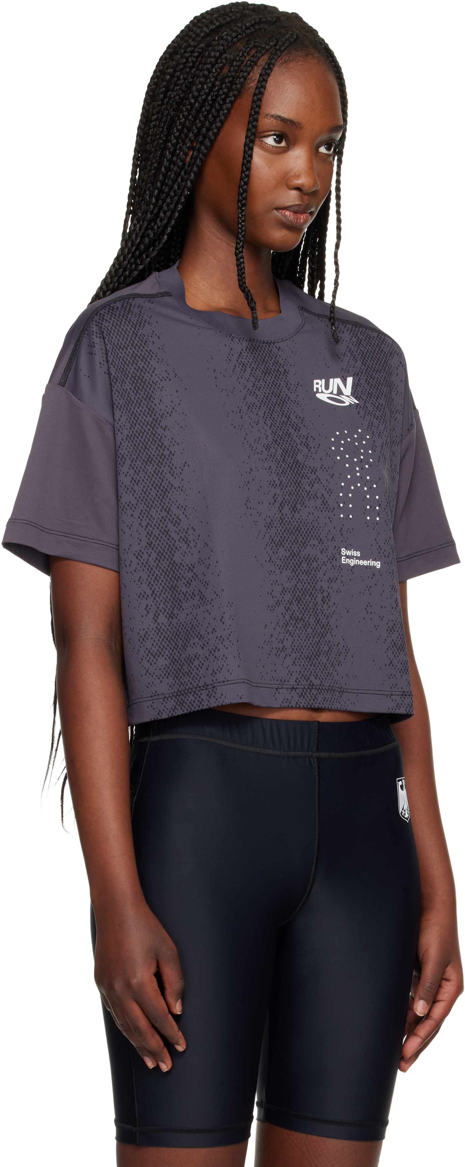 On - T-shirt de course Performance Volt gris