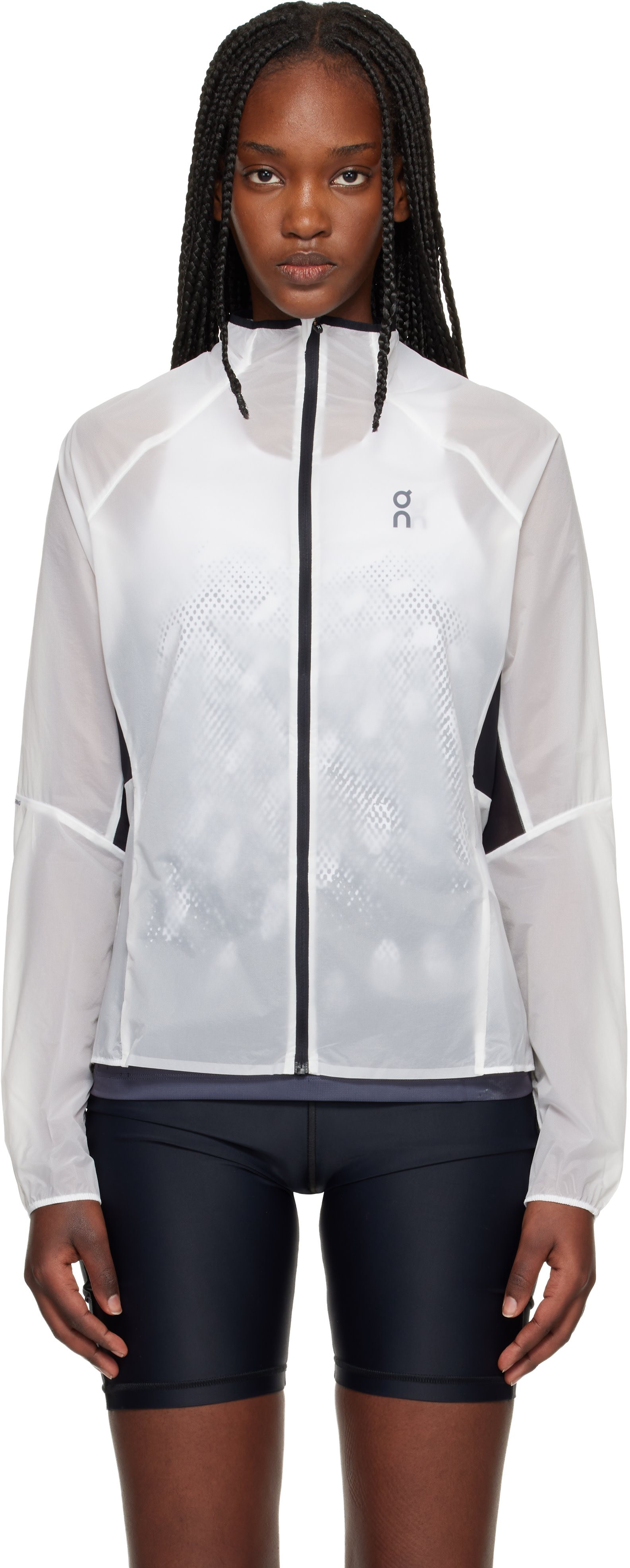 On - Haut de course Zero blanc et gris