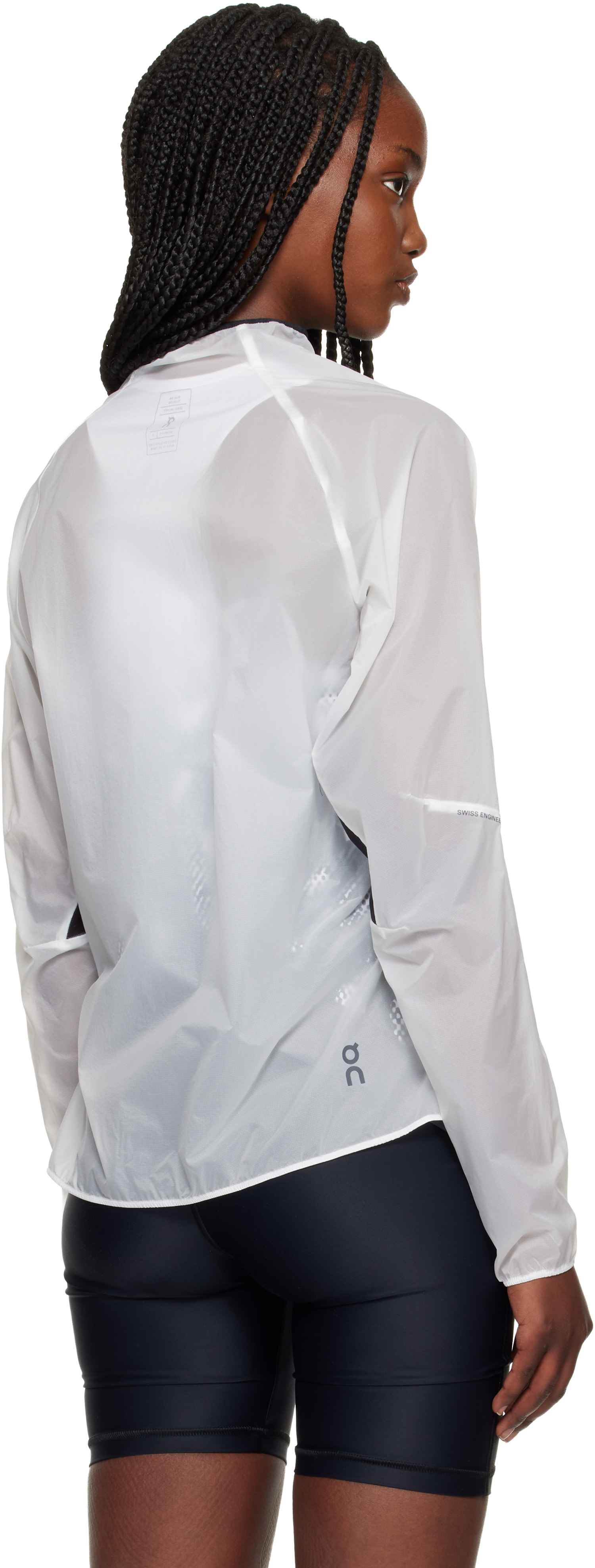 On - Haut de course Zero blanc et gris
