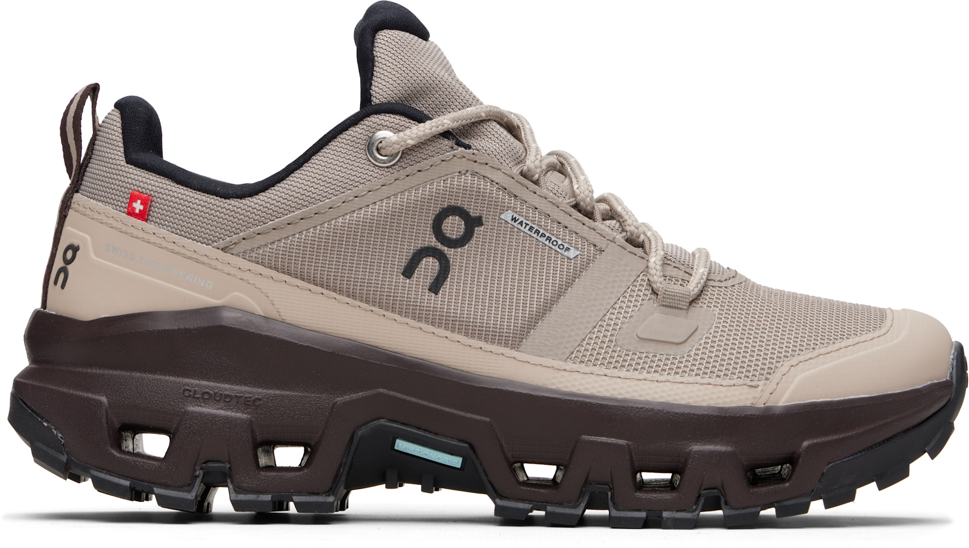 On - Baskets basses imperméables Cloudrock taupe