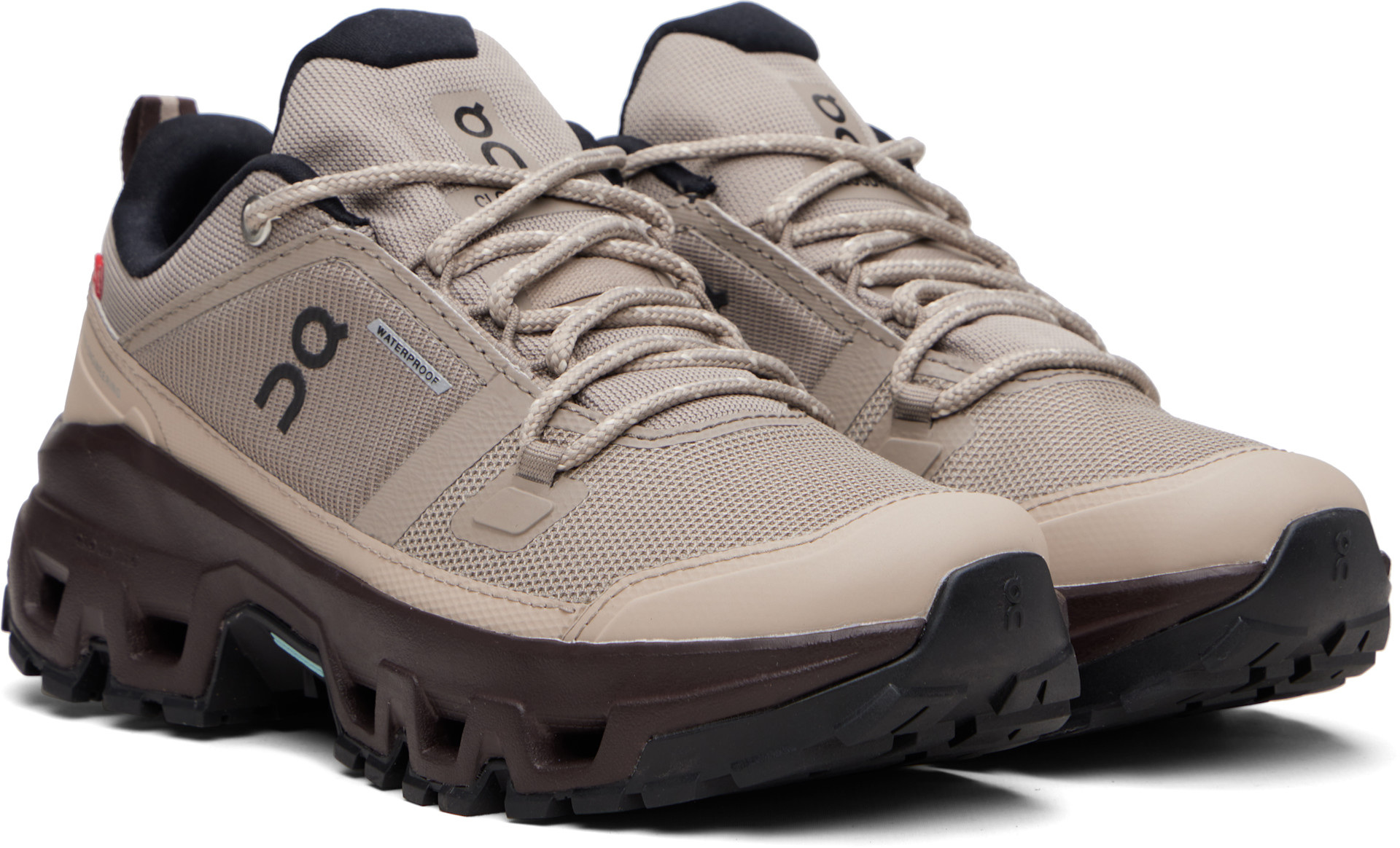 On - Baskets basses imperméables Cloudrock taupe