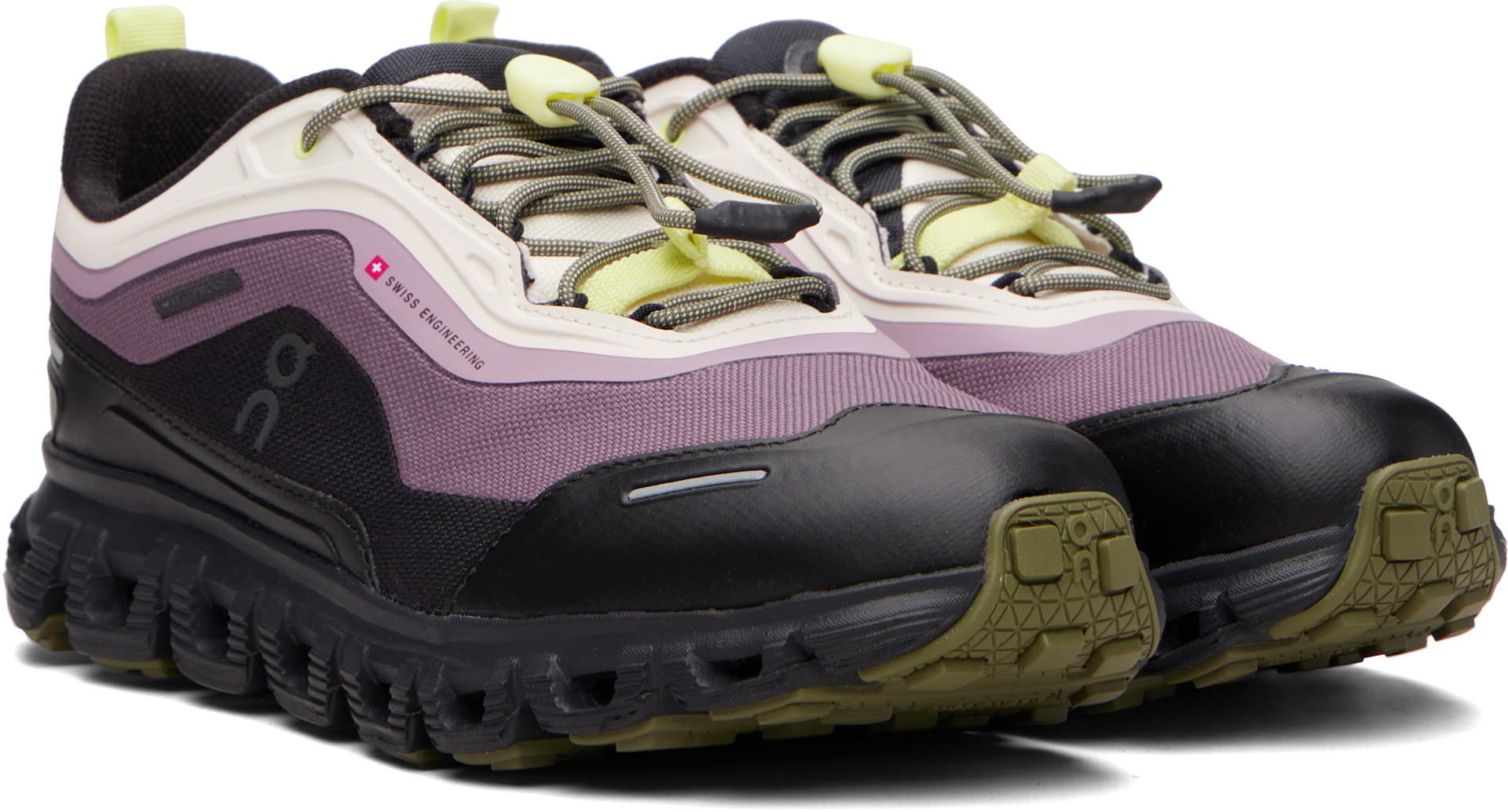 On: Purple & Black Cloud 6 Geo Waterproof Sneakers | SSENSE Singapore