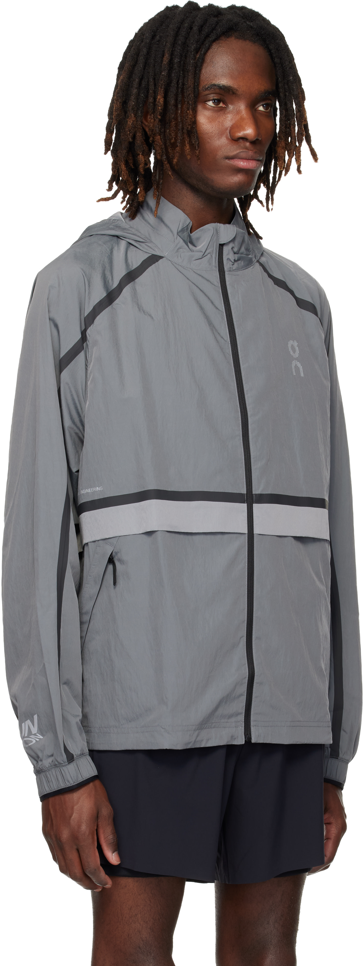 On - Blouson de course Performance Volt gris