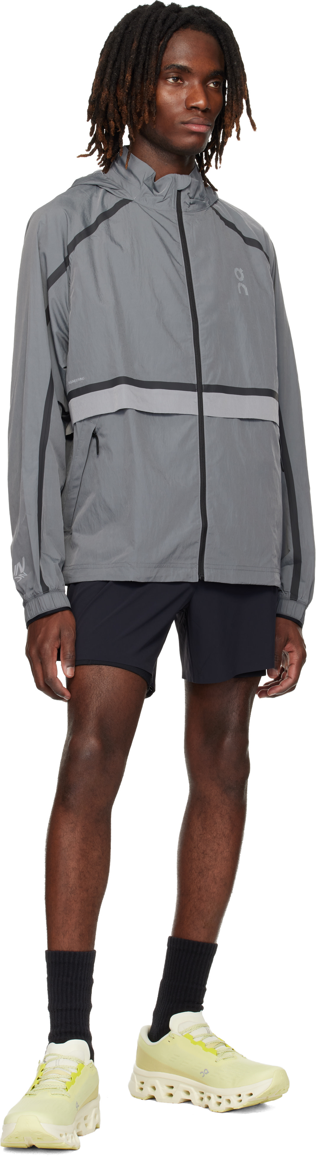 On - Blouson de course Performance Volt gris