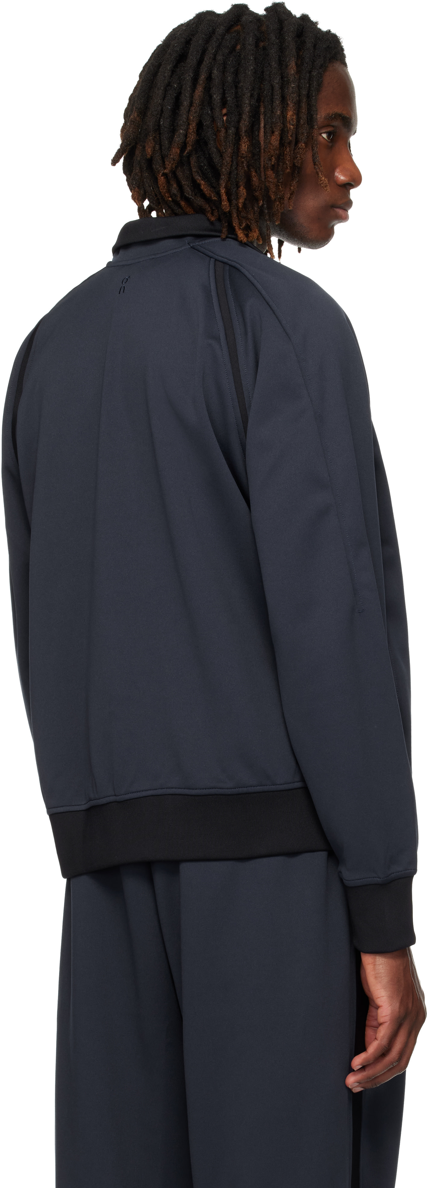 On - Pull molletonné Courtside bleu marine à glissière