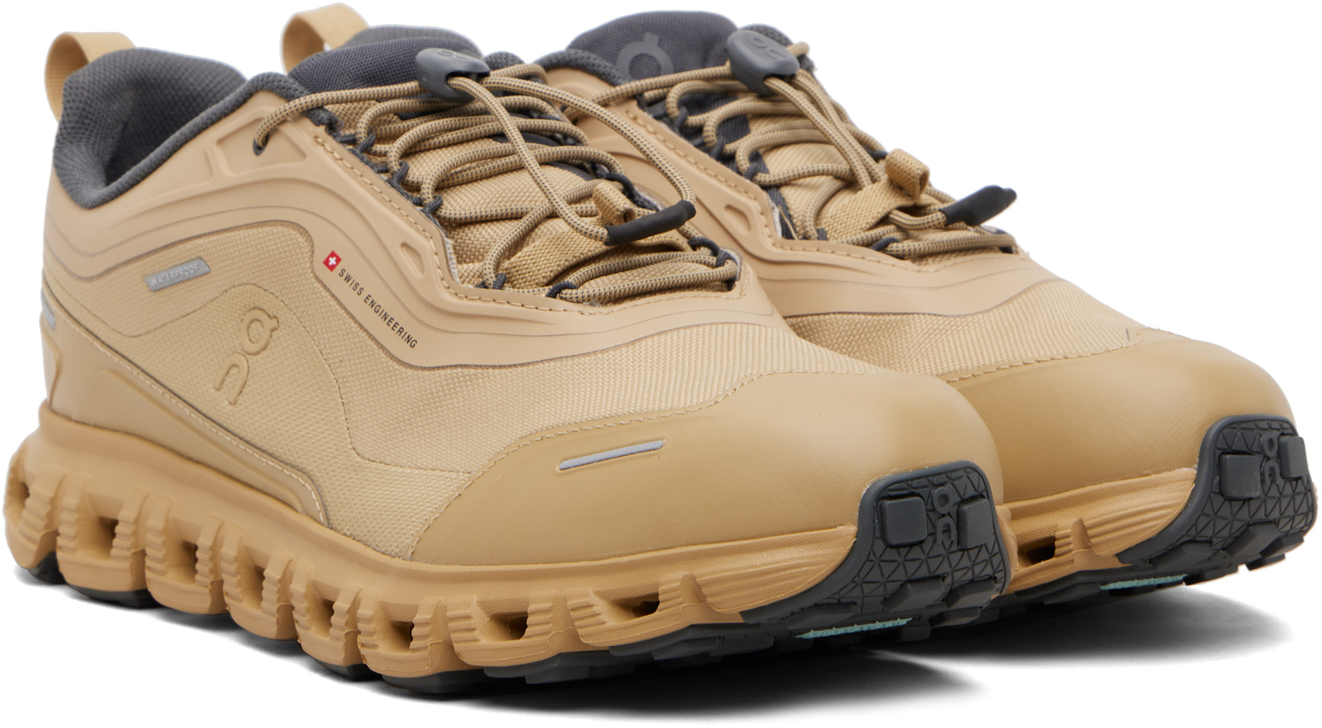On - Baskets imperméables Cloud 6 Geo brun clair