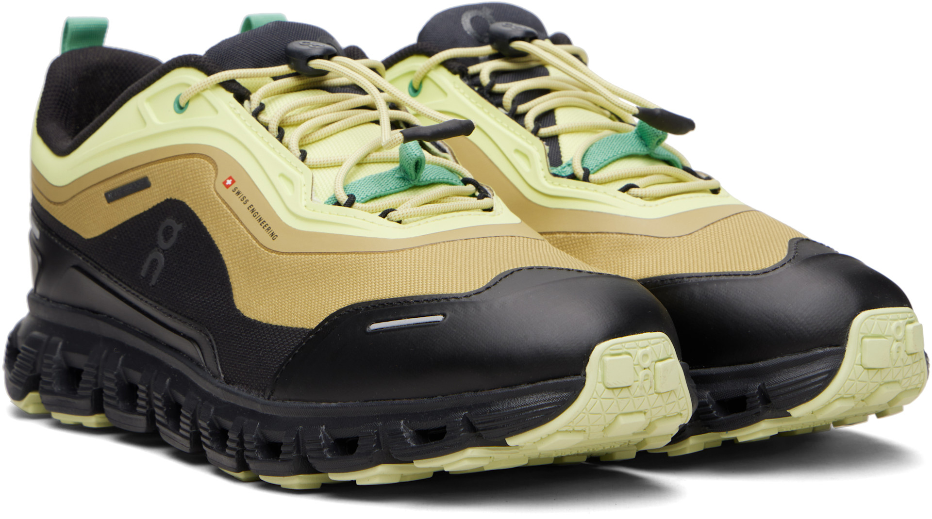 On: カーキ＆ブラック Cloud 6 Geo Waterproof スニーカー | SSENSE 日本