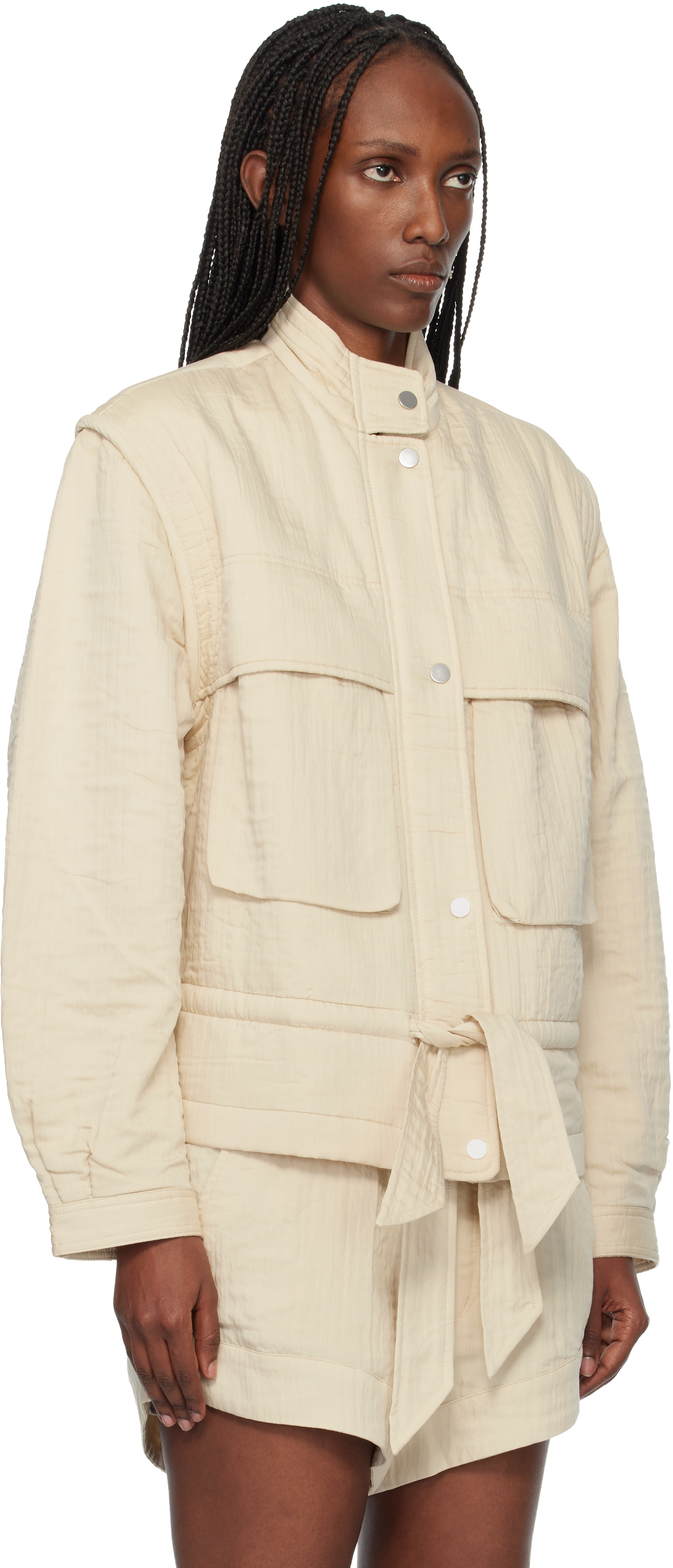 Isabel Marant Etoile: Off-White Blandina Jacket | SSENSE New Zealand
