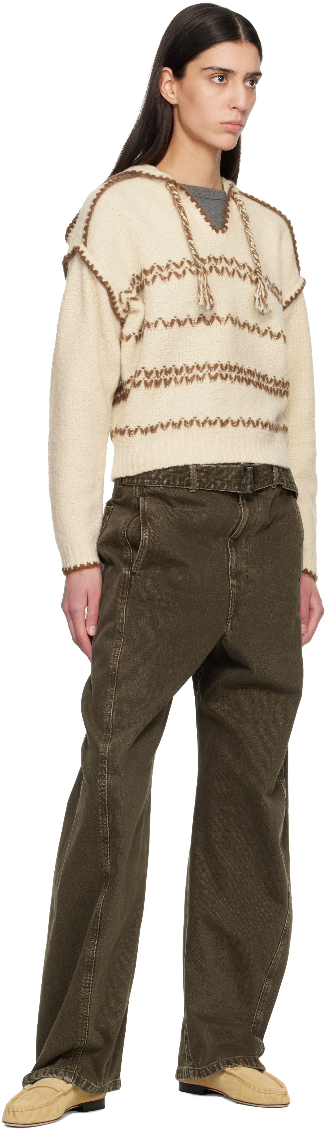 Isabel Marant Etoile - Pull à capuche Romera jaune
