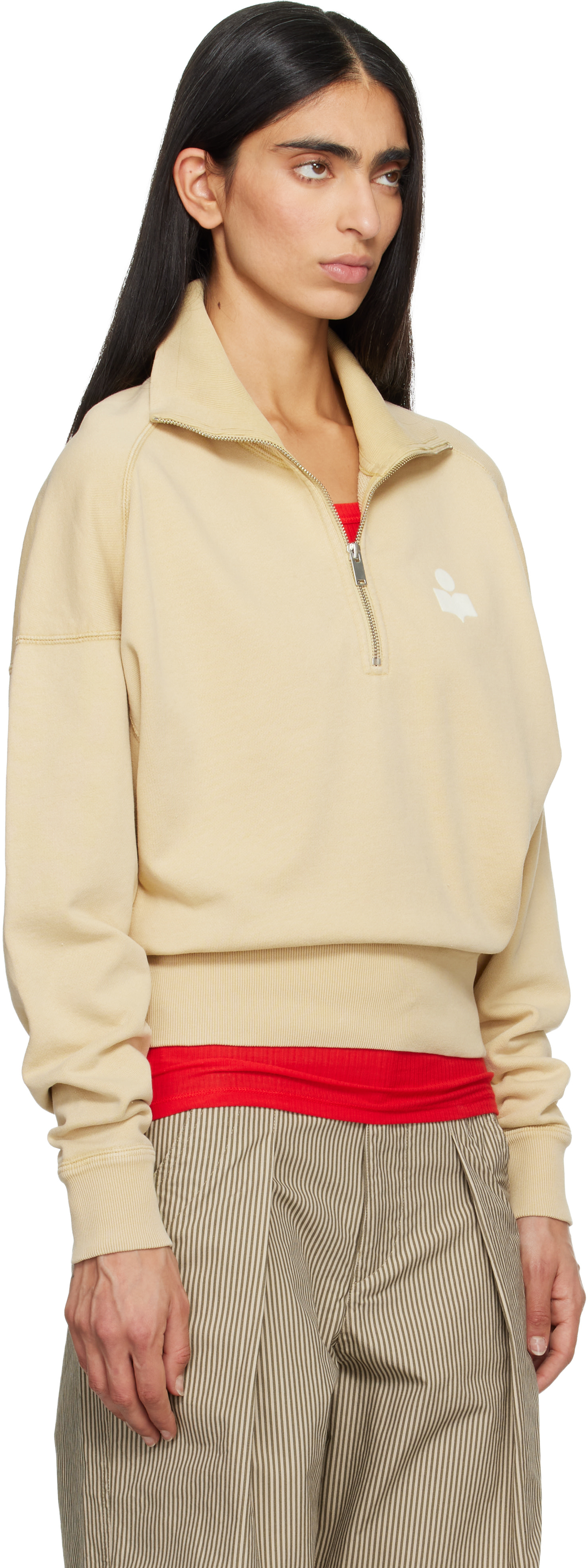 Isabel Marant Etoile - Pull molletonné Ross beige