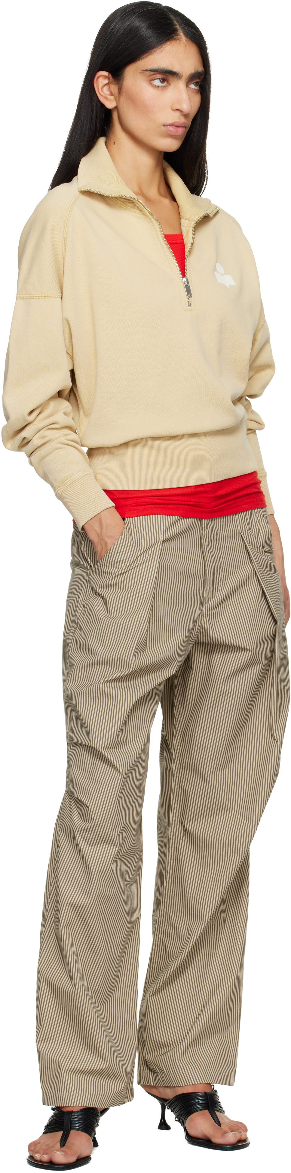 Isabel Marant Etoile - Pull molletonné Ross beige