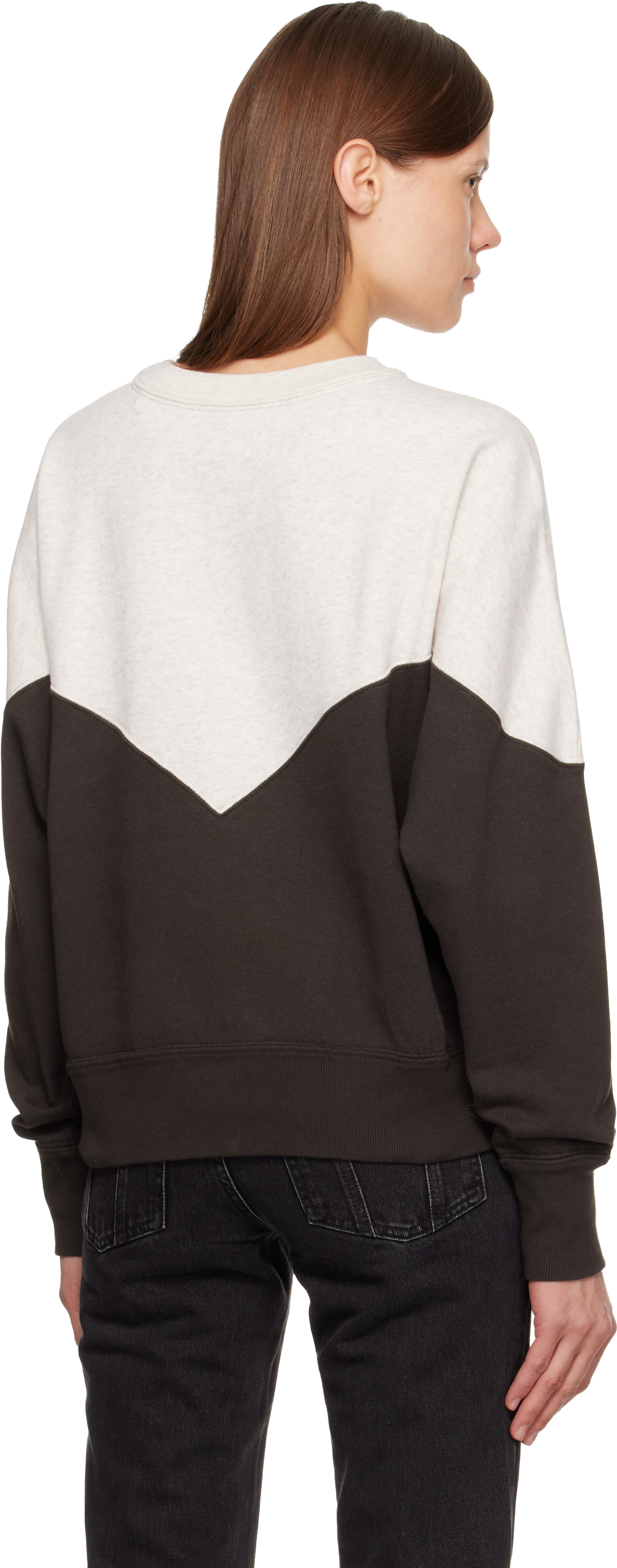 Isabel Marant Etoile - Pull molletonné Houston gris et bleu