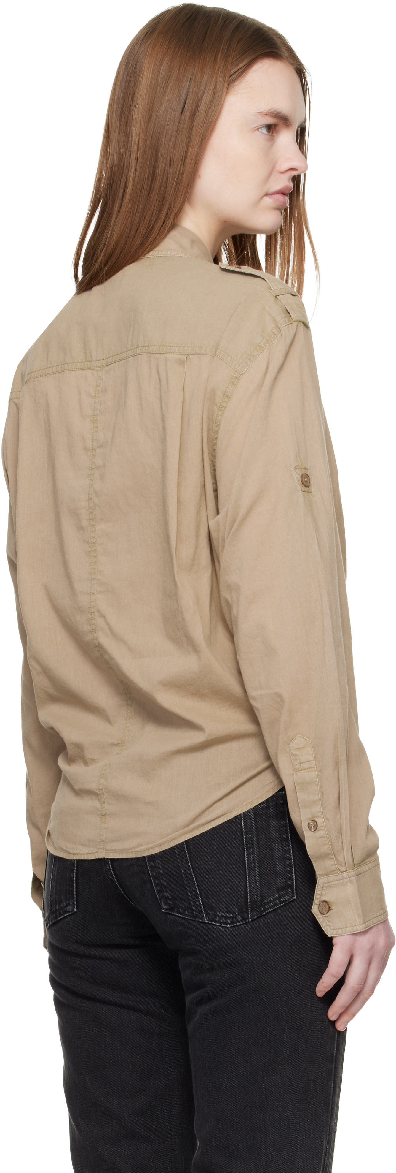 Isabel Marant Etoile: Khaki Valiane Shirt | SSENSE