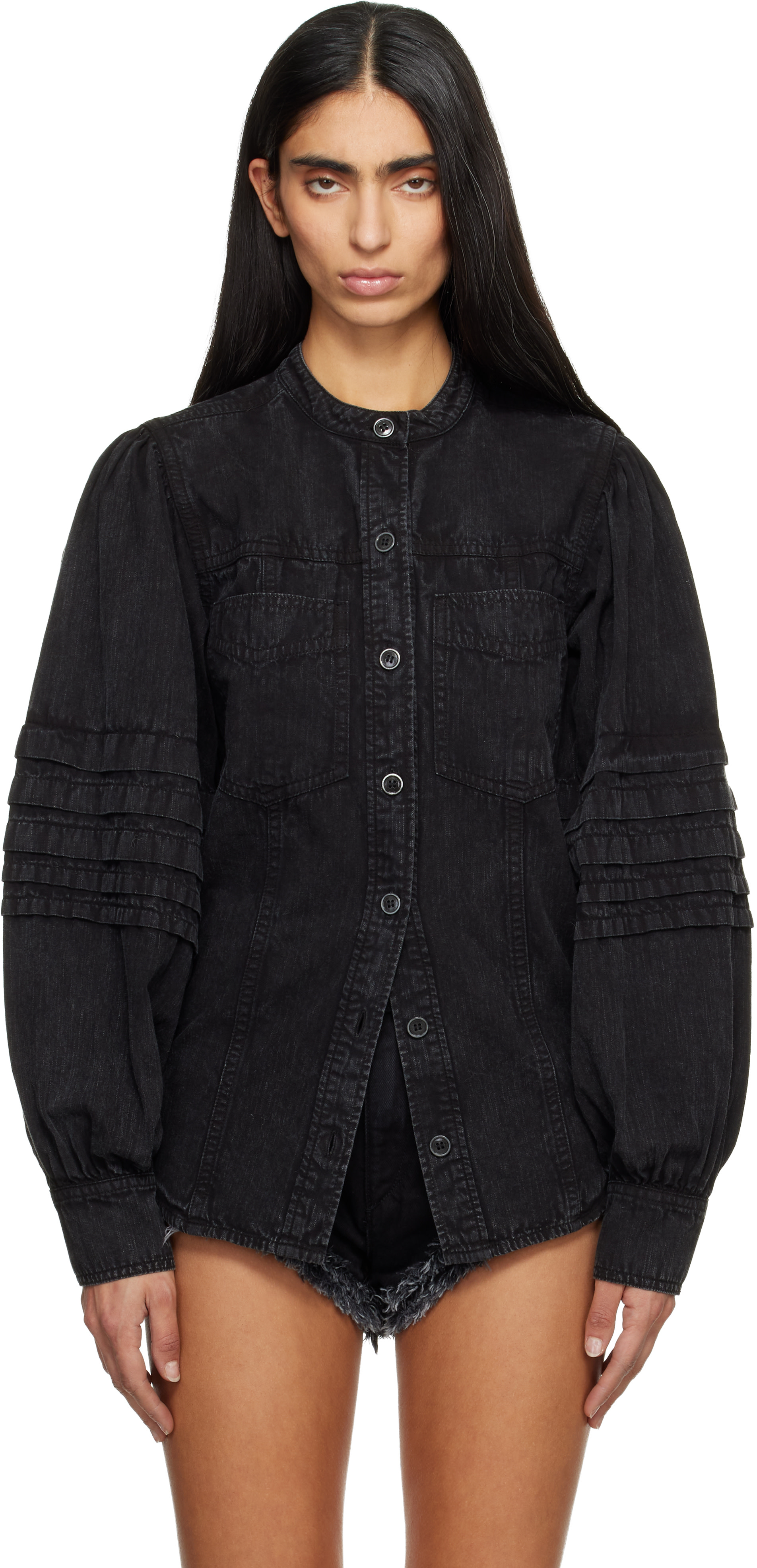 Isabel Marant Etoile: ブラック Mileda シャツ | SSENSE 日本