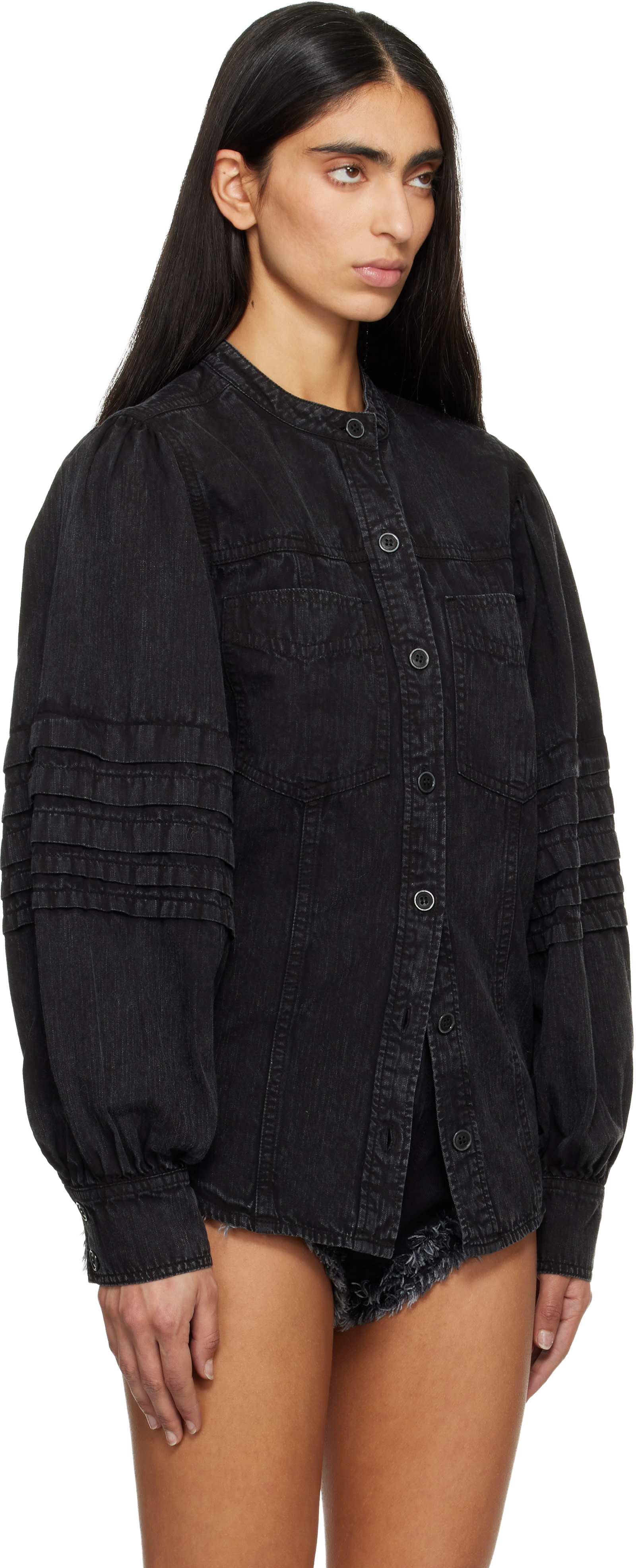 Isabel Marant Etoile: Black Mileda Shirt | SSENSE