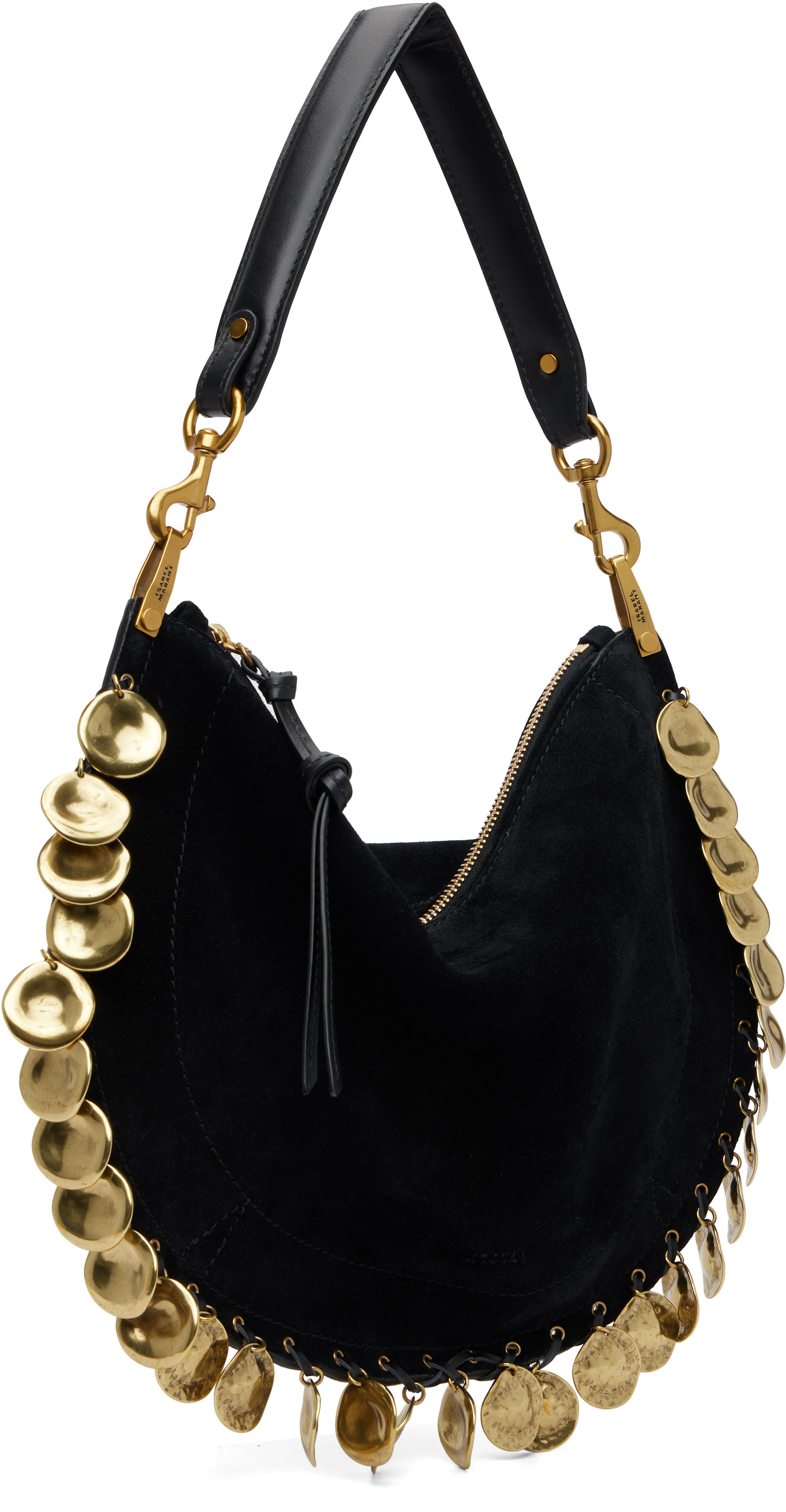 Isabel Marant: Black Oskan Soft Zip Bag | SSENSE