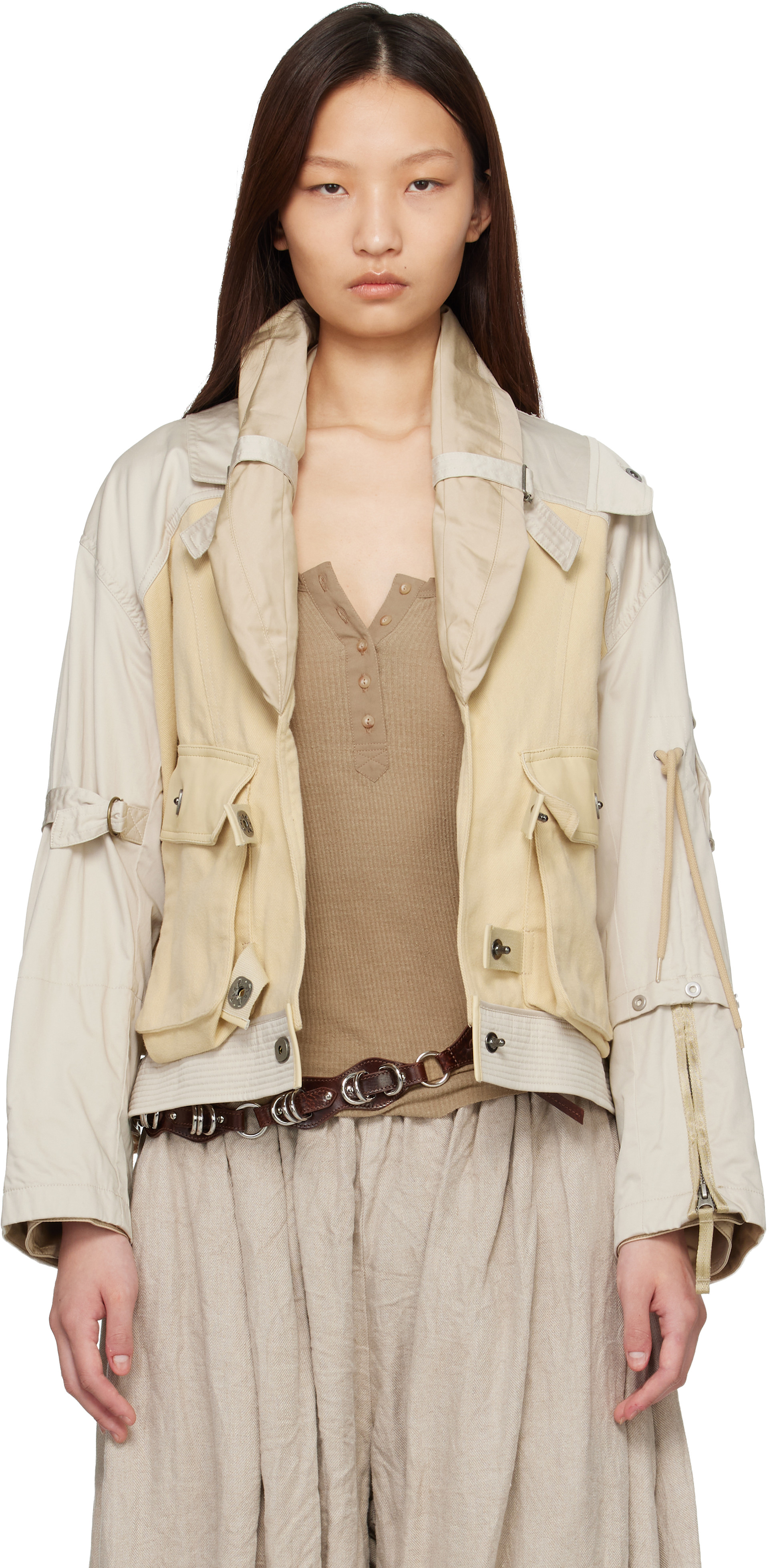 Isabel Marant: ベージュ Julissa コットン ボンバージャケット 