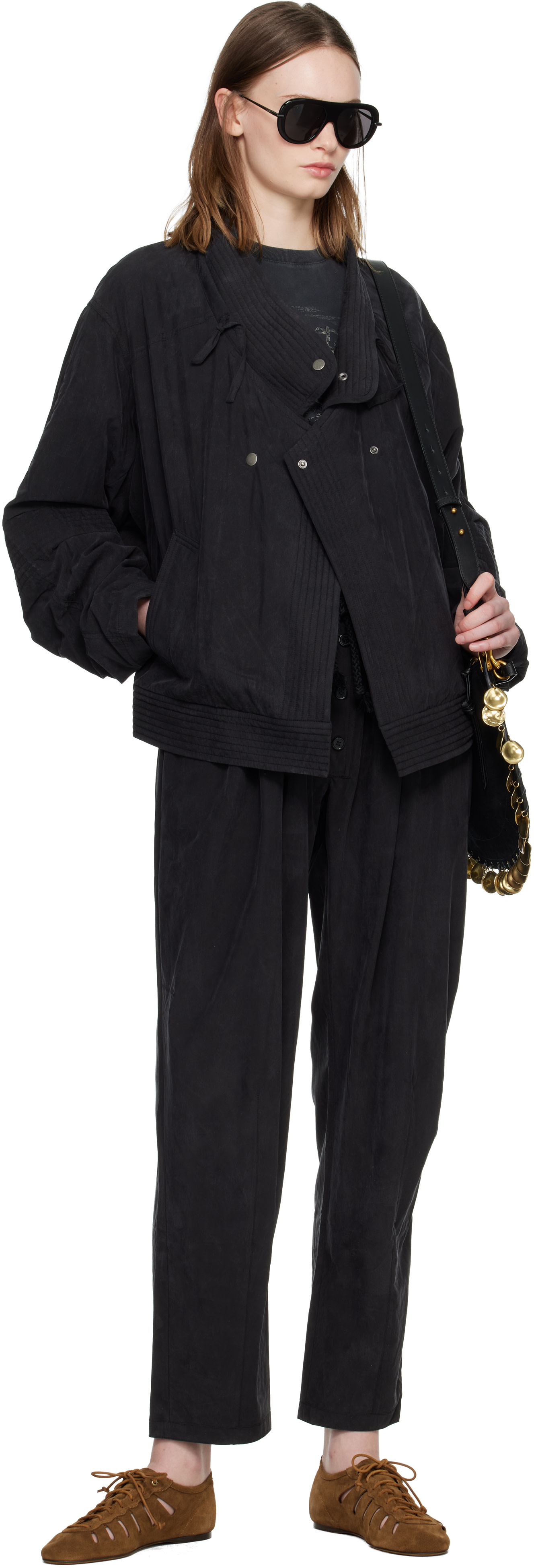 Isabel Marant: Black Theresa Jacket | SSENSE Denmark