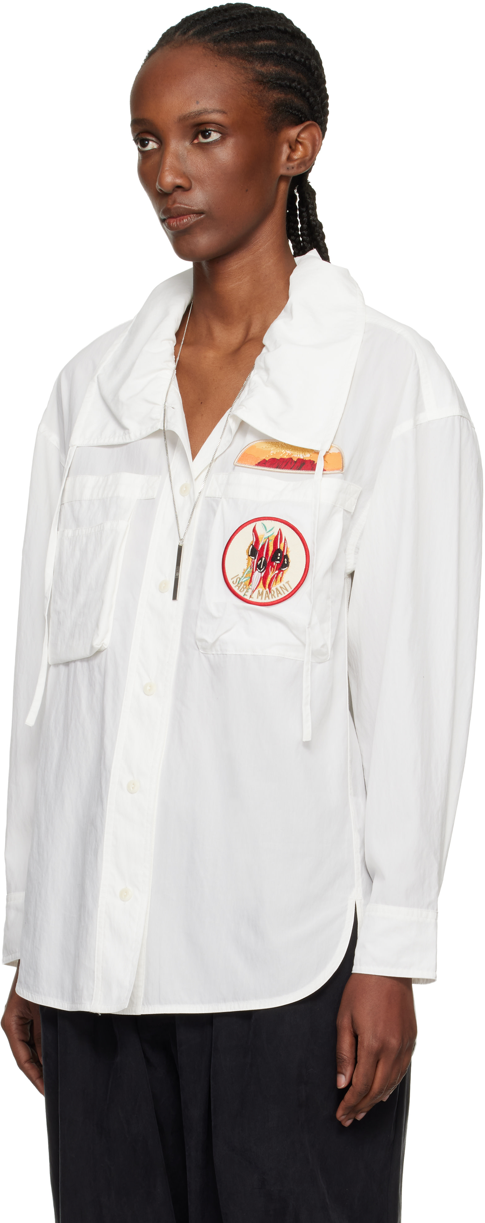 Isabel Marant: White Chely Shirt | SSENSE Canada
