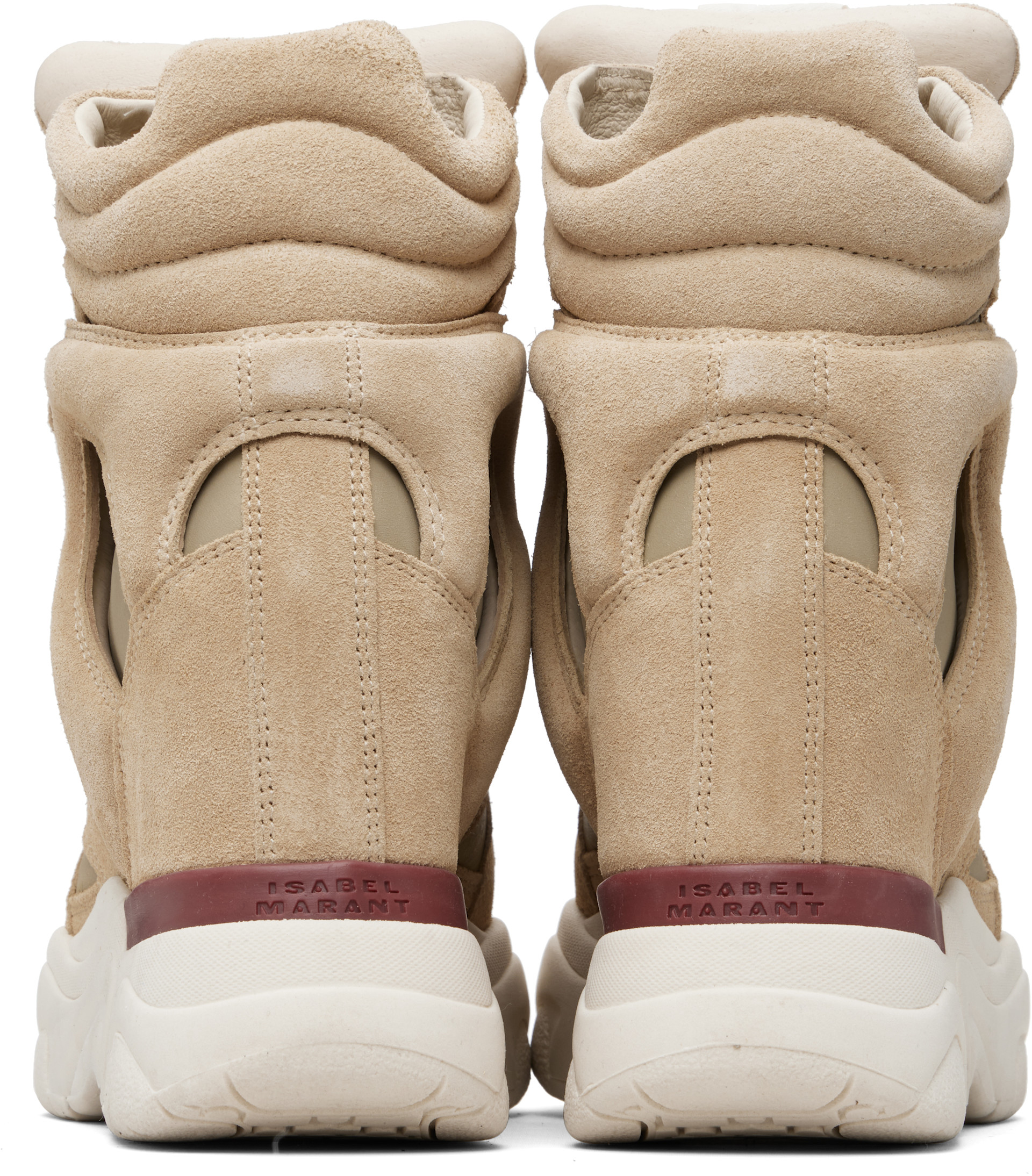 Isabel Marant - Baskets Balskee beige et rose