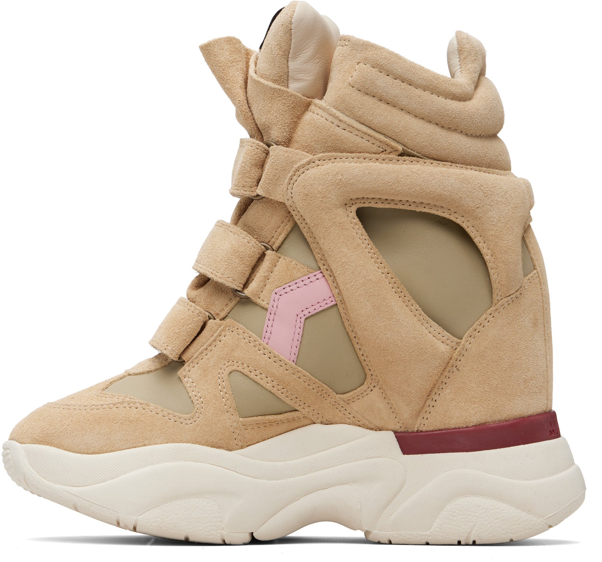 Isabel Marant - Baskets Balskee beige et rose