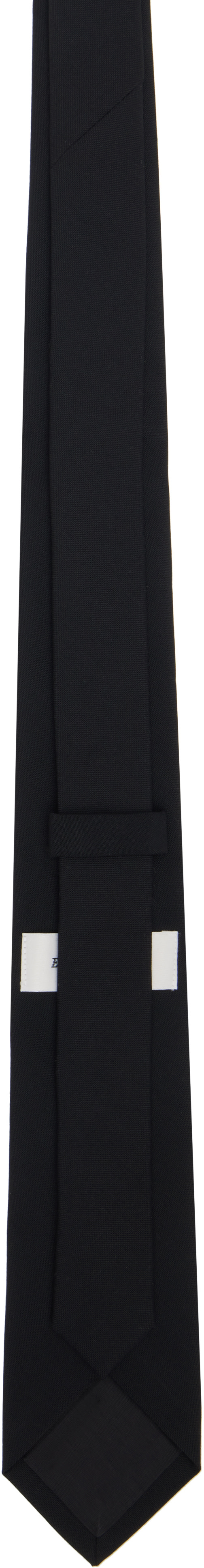 Ernest W. Baker: Black Heart Embroidered Tie | SSENSE