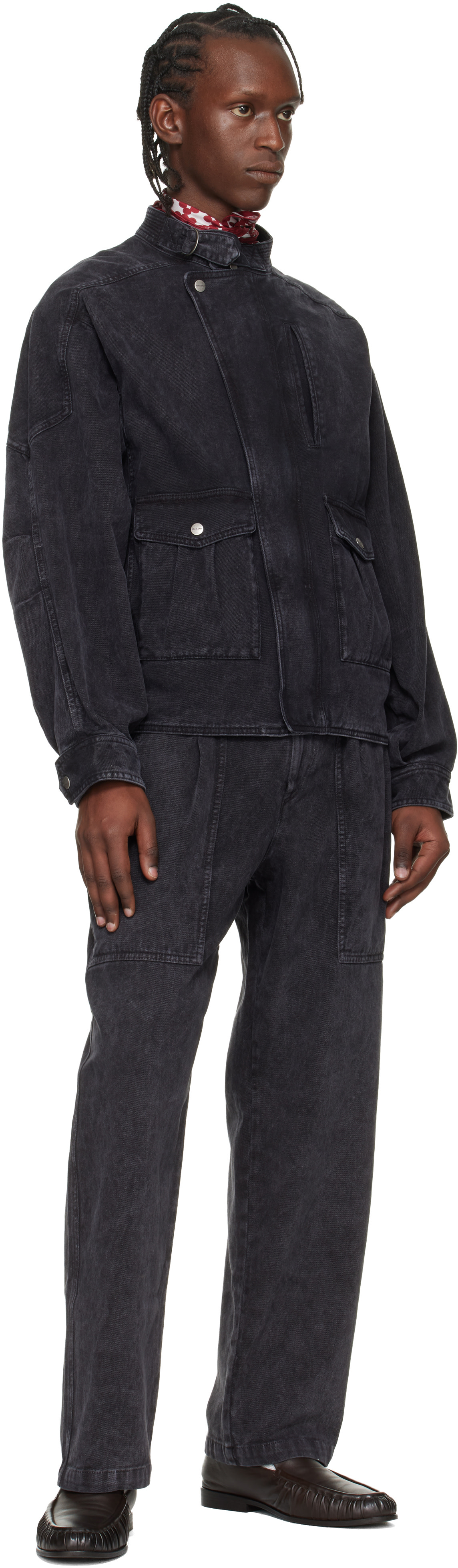 Isabel Marant: Black Isaiah Denim Jacket | SSENSE