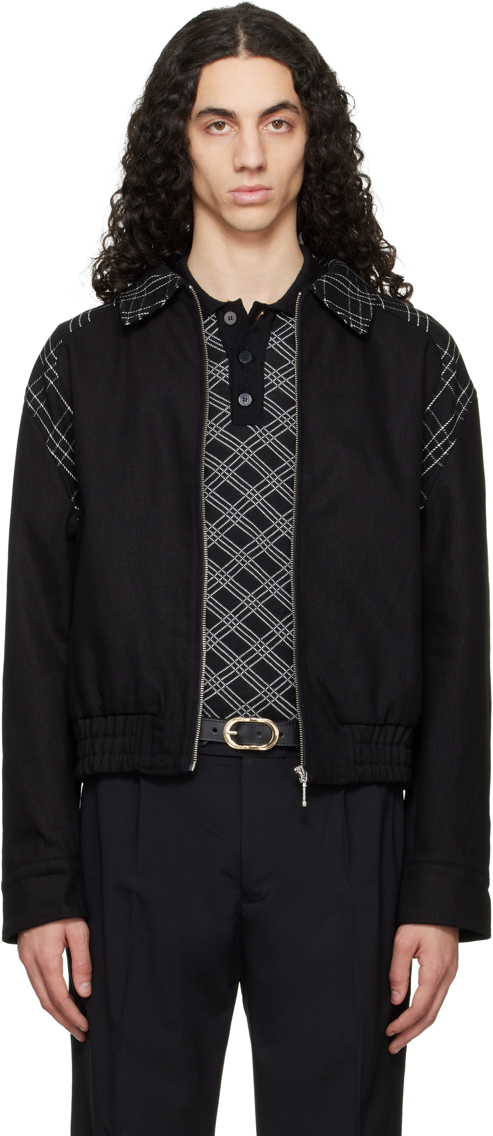 ERNEST W. BAKER - Blouson teddy noir