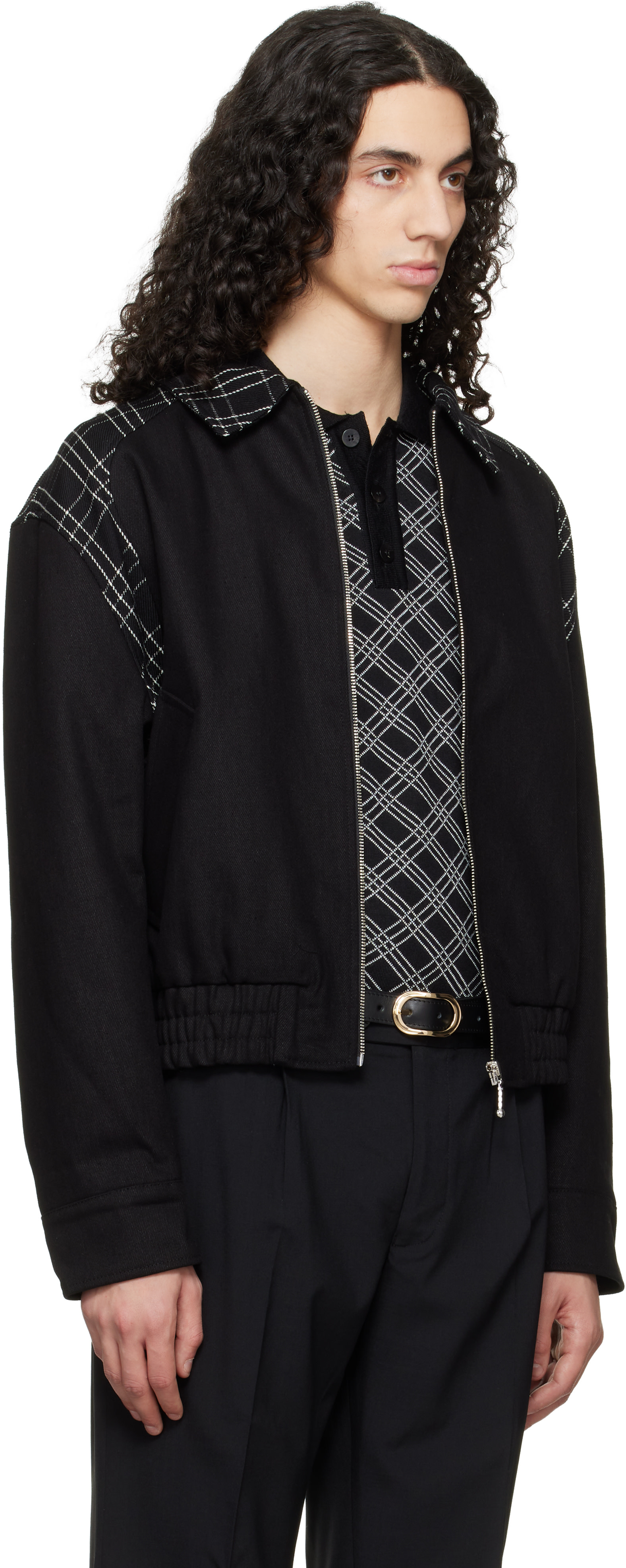 ERNEST W. BAKER - Blouson teddy noir