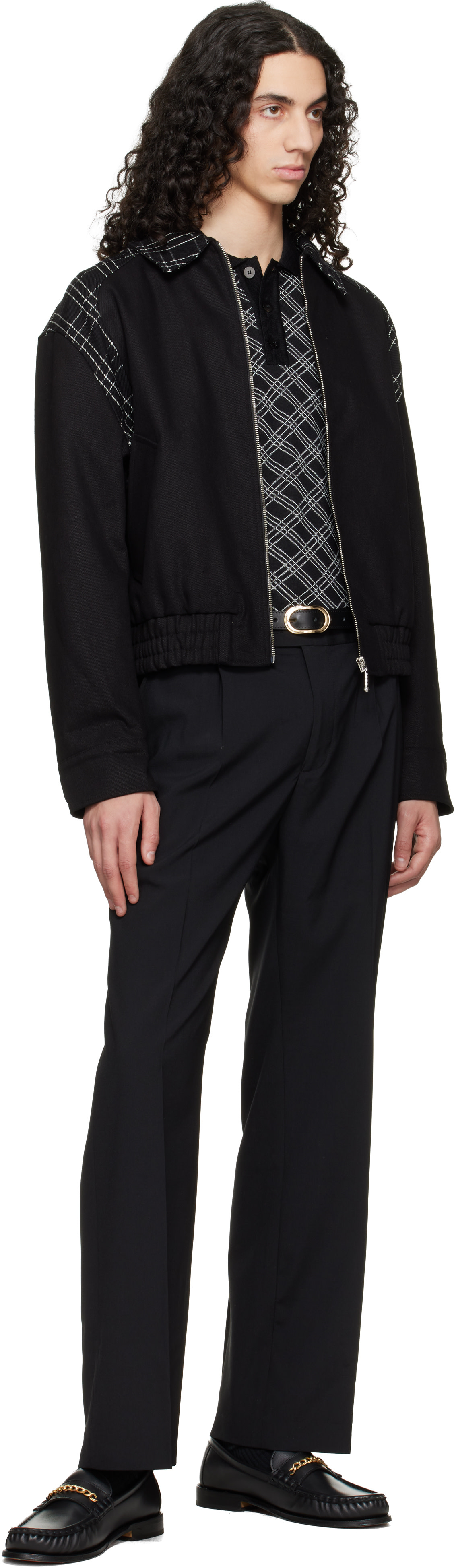 ERNEST W. BAKER - Blouson teddy noir