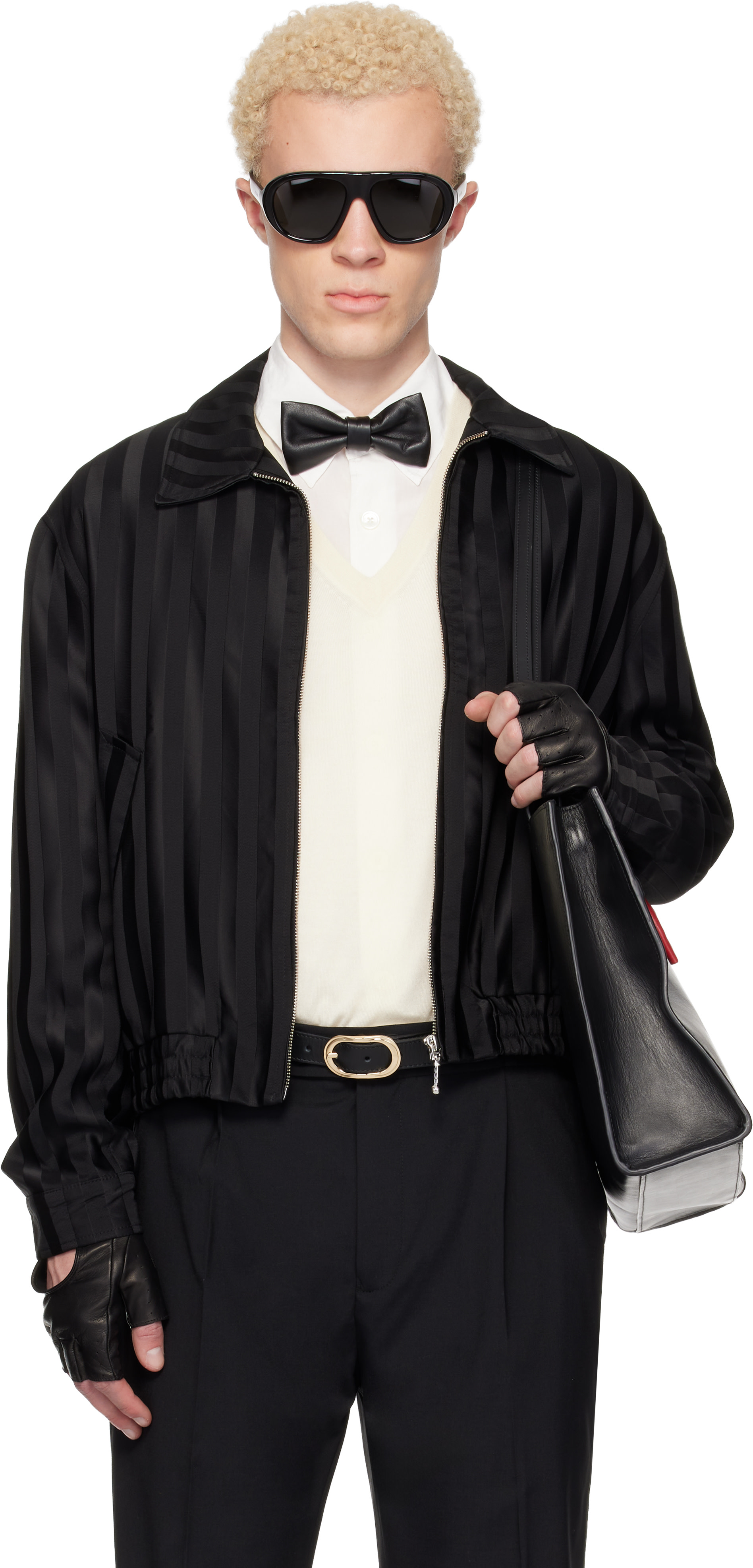ERNEST W. BAKER - Blouson Harrington noir
