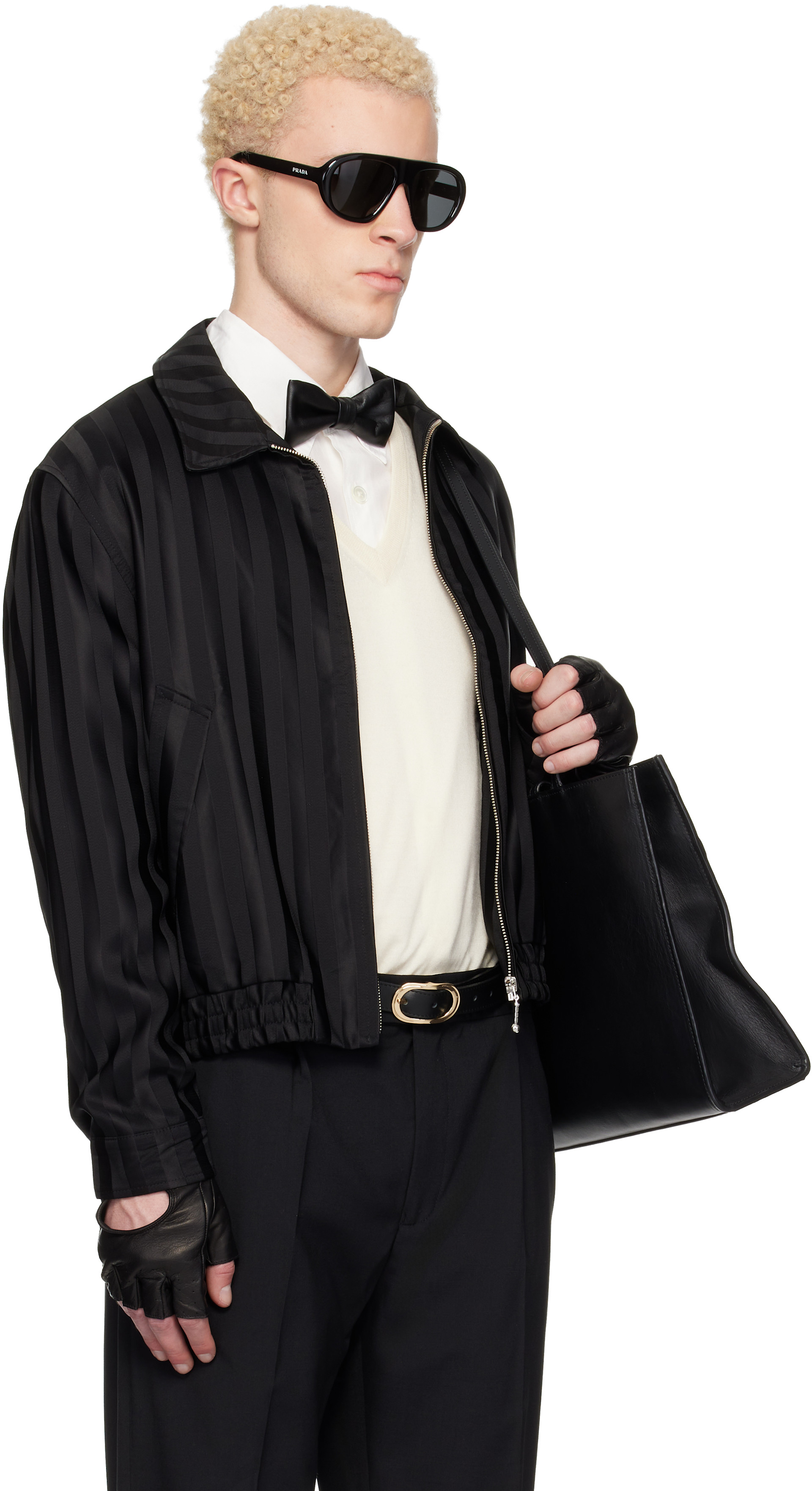 ERNEST W. BAKER - Blouson Harrington noir
