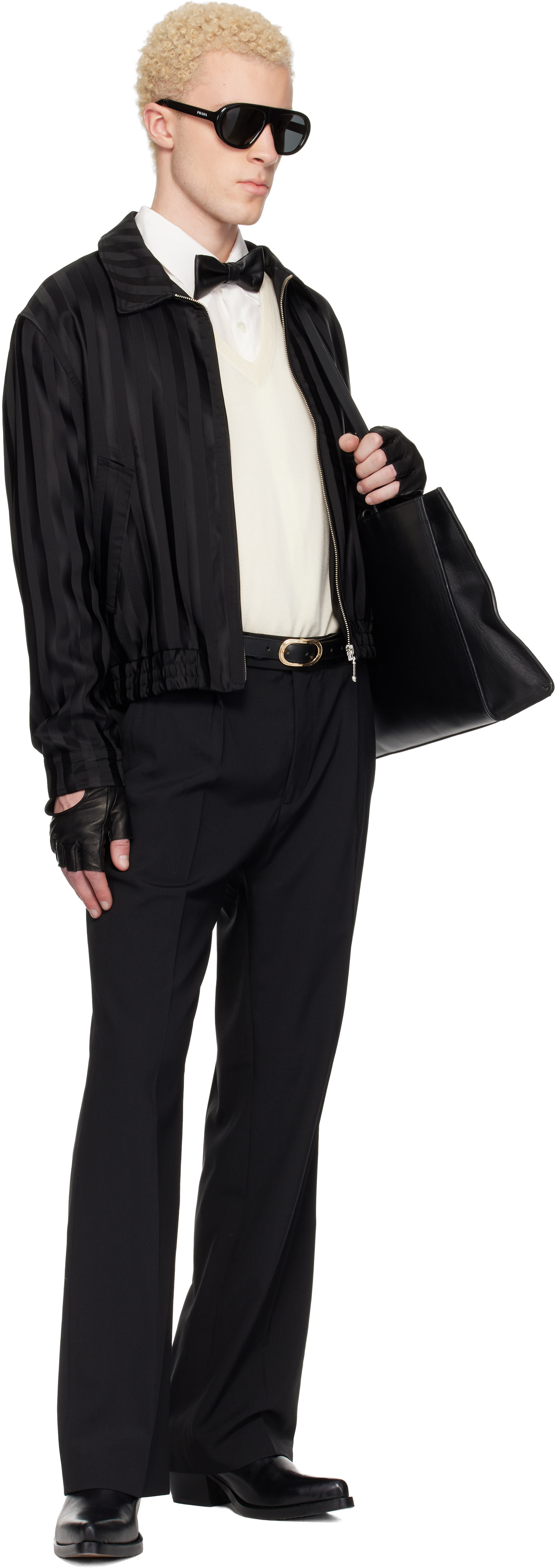 ERNEST W. BAKER - Blouson Harrington noir
