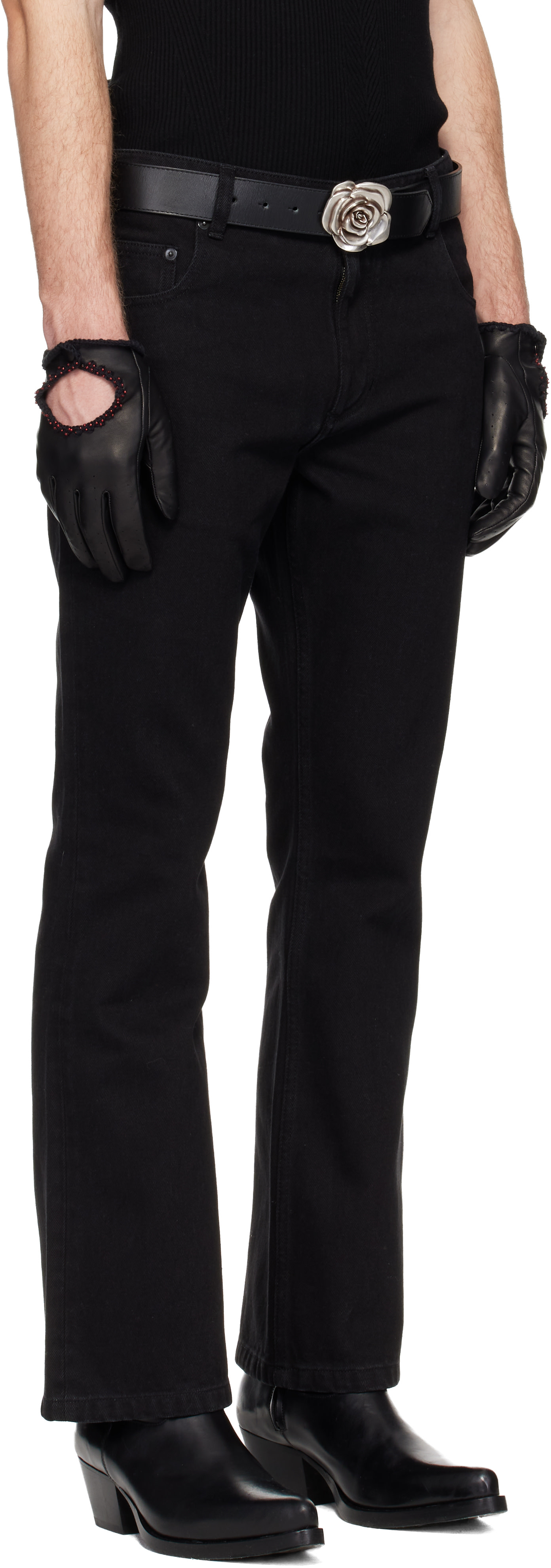 Ernest W. Baker - Black Flare Jeans
