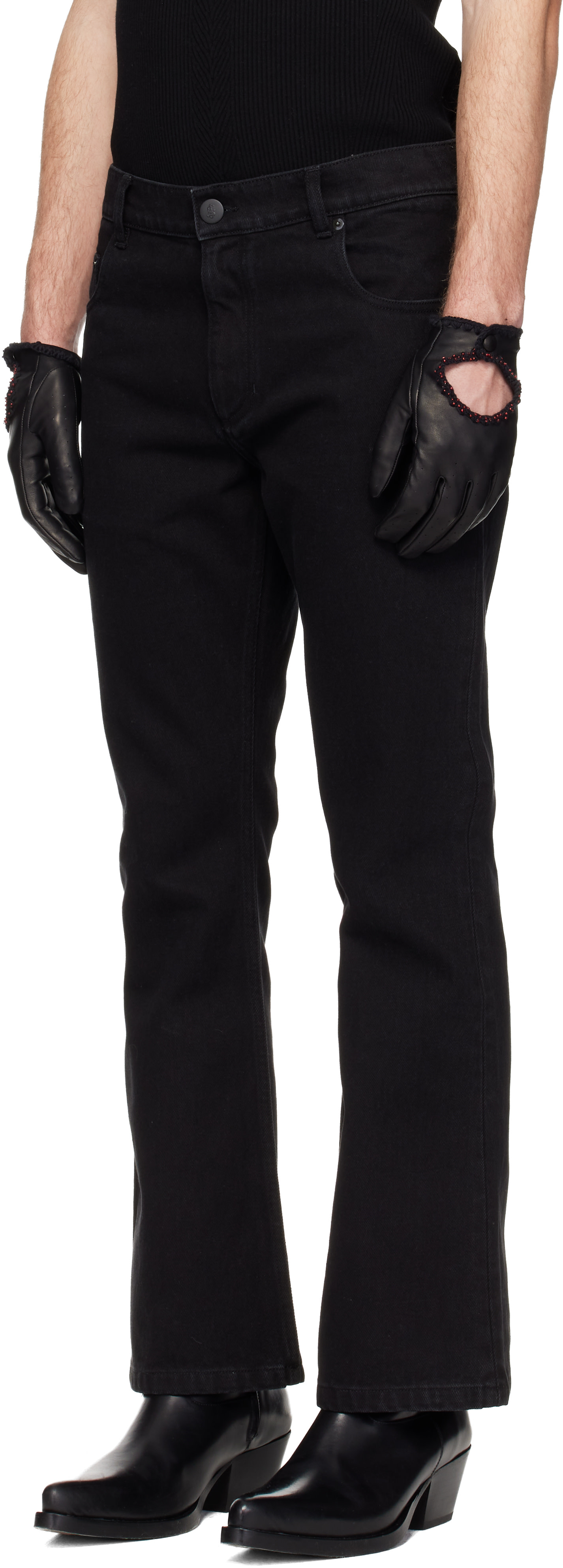 Ernest W. Baker - Black Flare Jeans