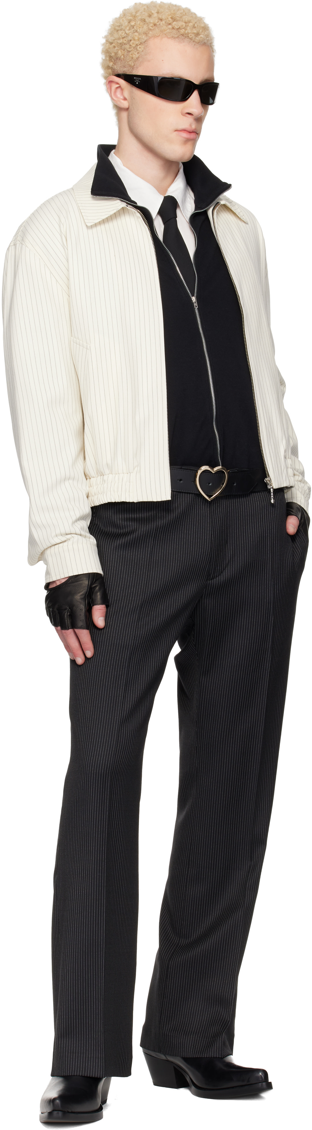 Ernest W. Baker: Black Loose Fit Flare Trousers | SSENSE