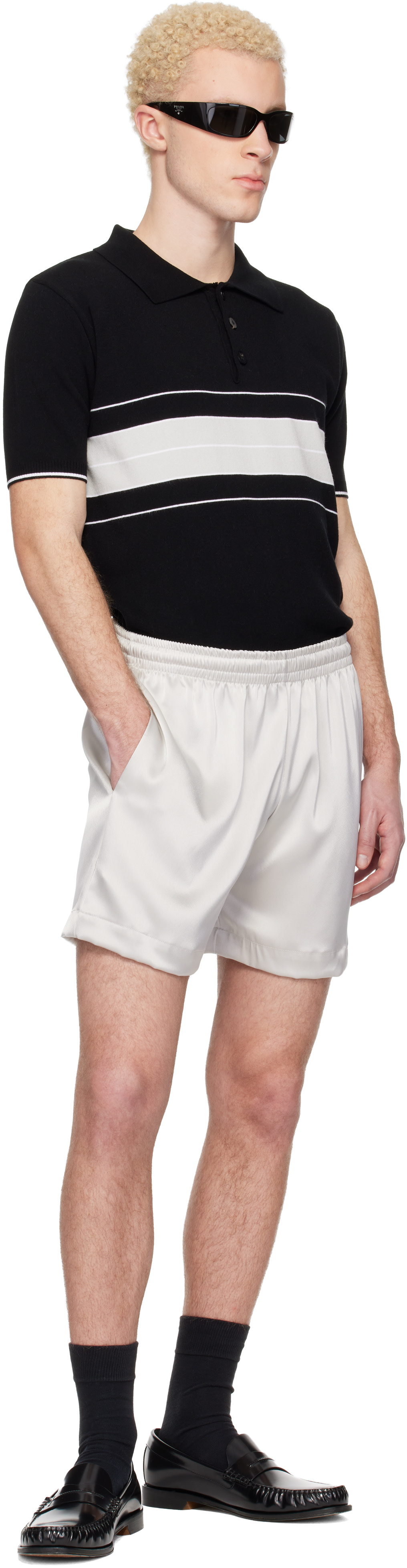 ERNEST W. BAKER - Short de sport gris