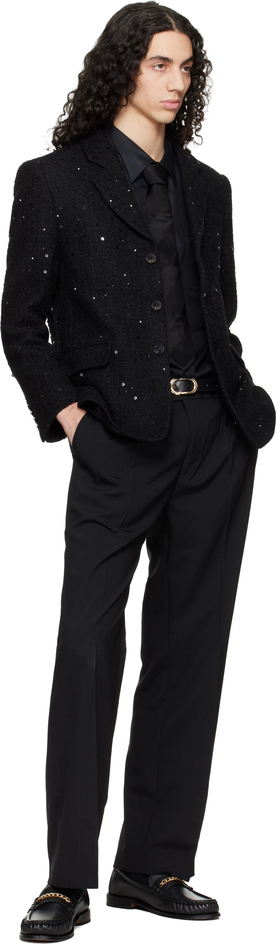 Ernest W. Baker: Black Single Breasted Blazer | SSENSE