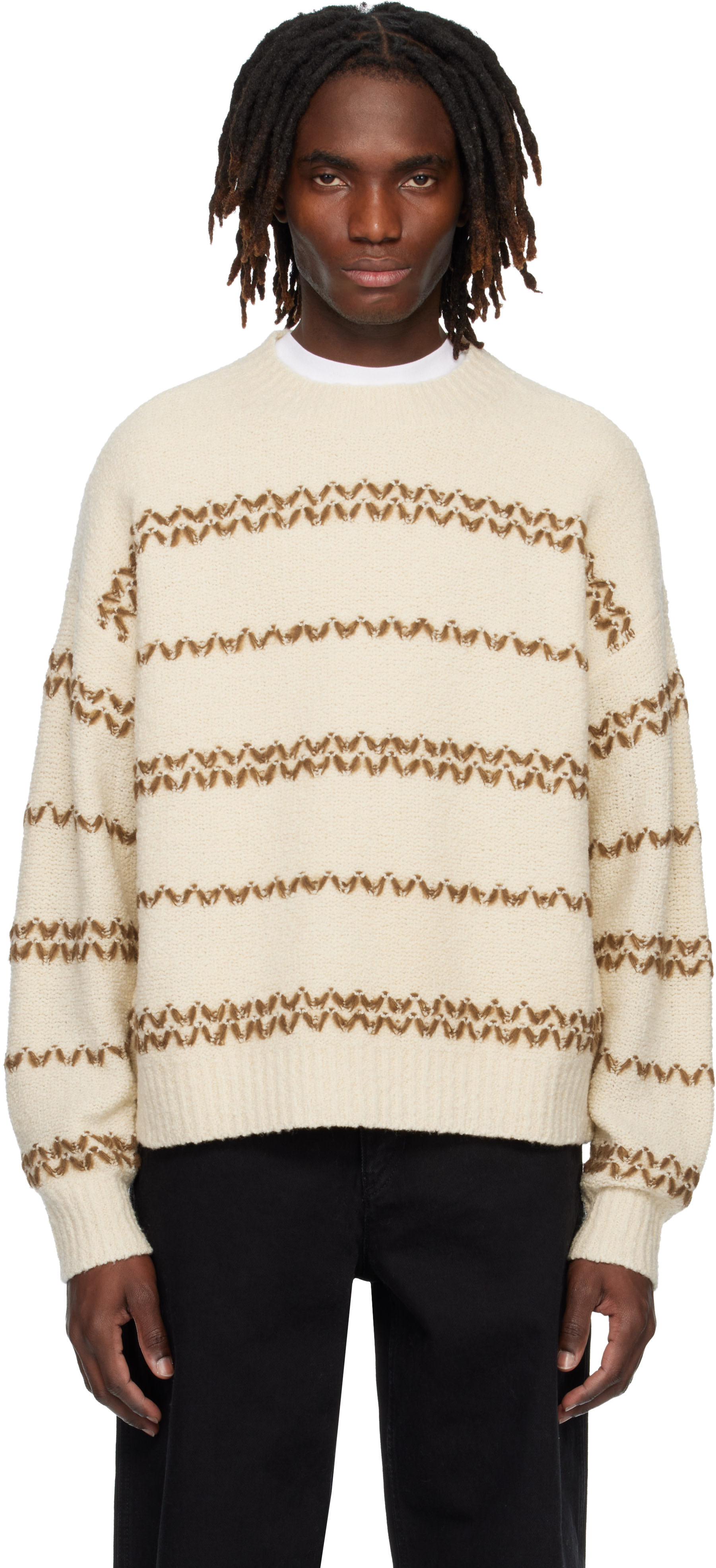 Isabel Marant - Pull Romain blanc cassé