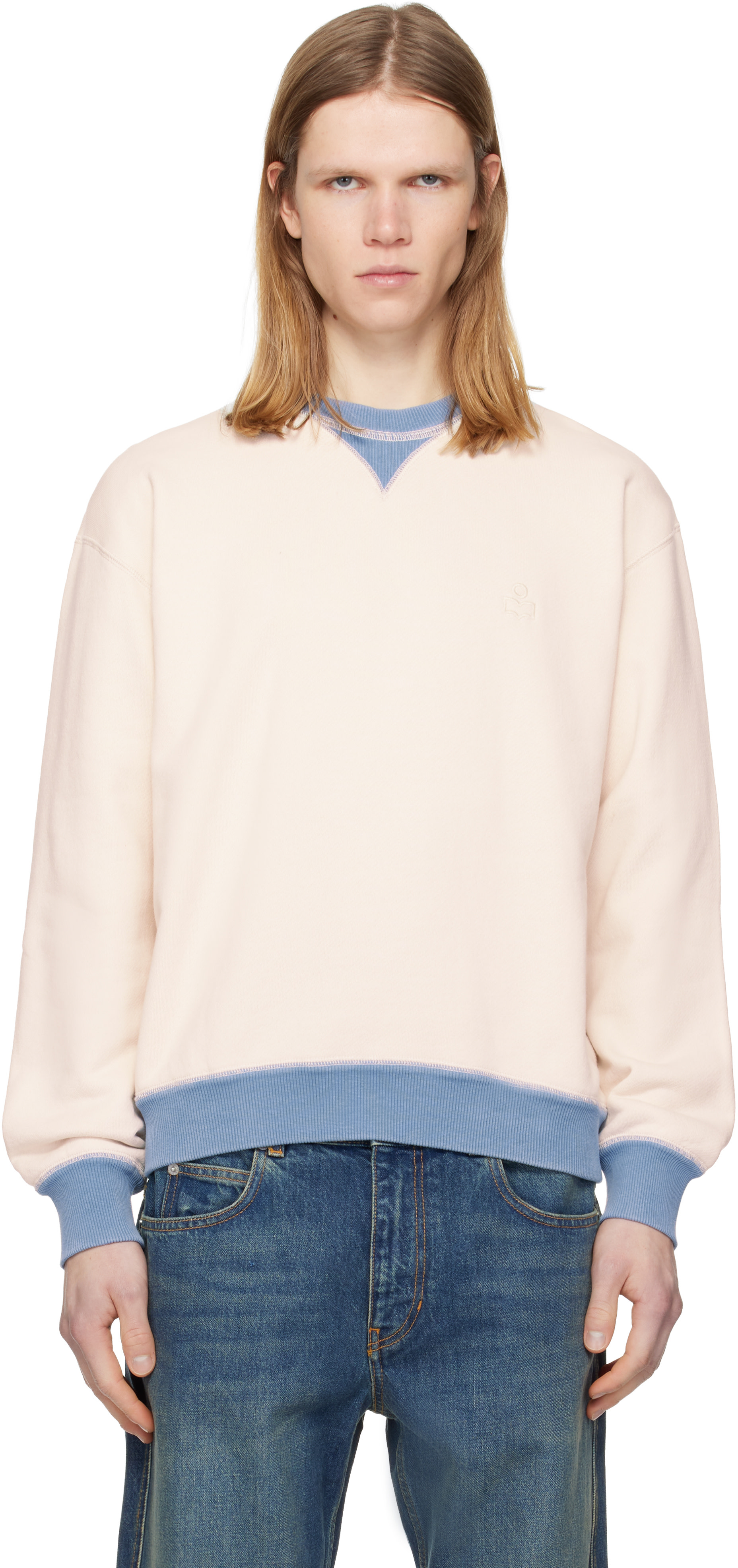 Isabel Marant - Off-White & Blue Miker Sweatshirt