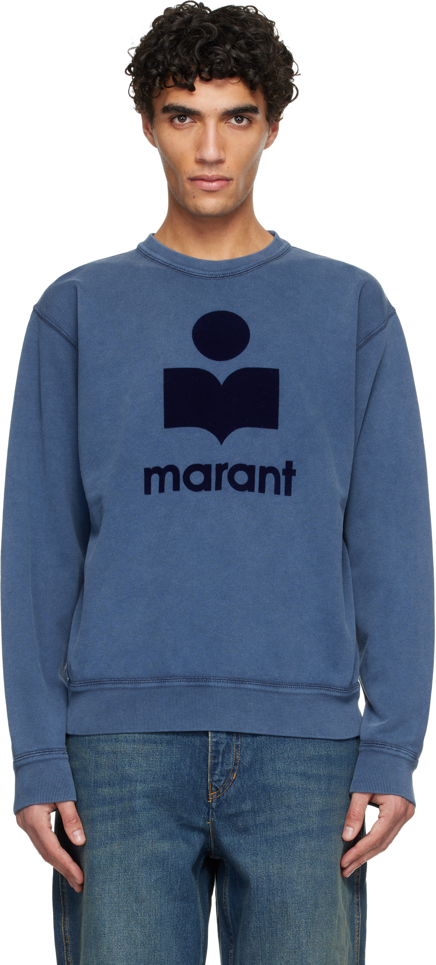 Isabel Marant - Pull molletonné Mikoy bleu