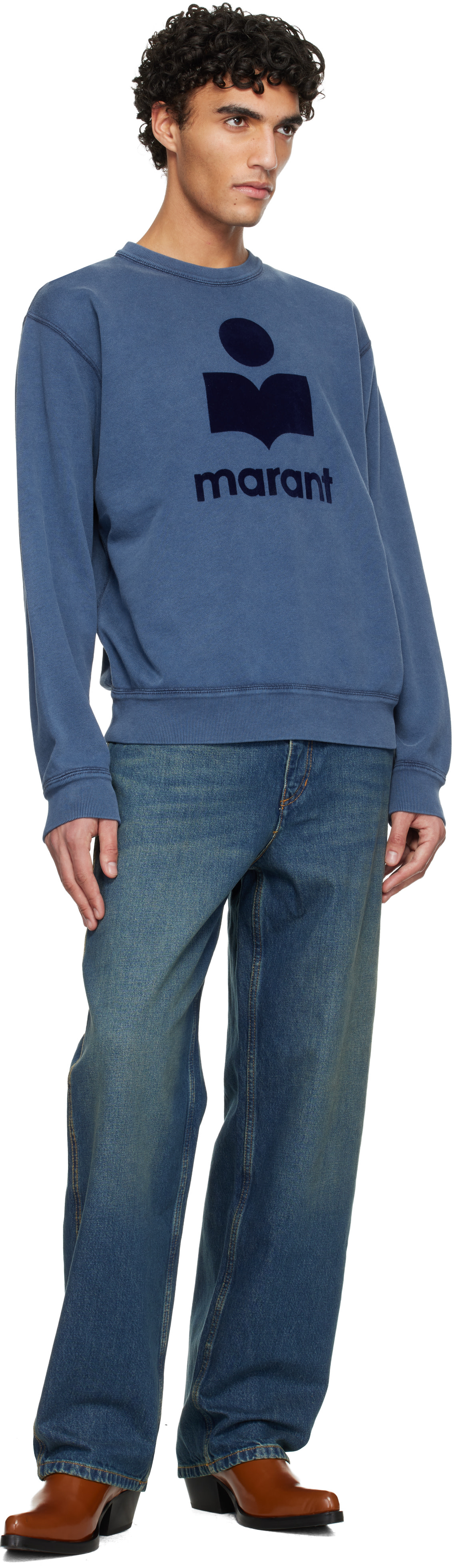 Isabel Marant - Pull molletonné Mikoy bleu