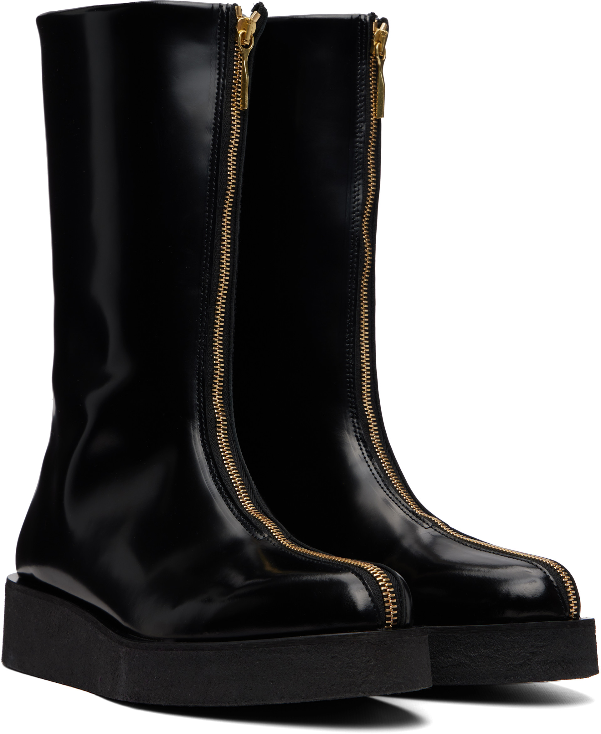 Ernest W. Baker - Black Zipp Boots